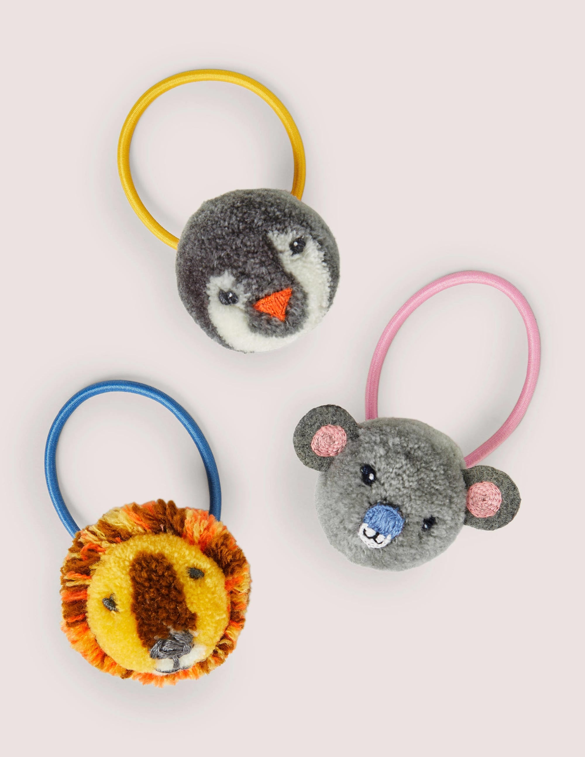  Pompom Hairbands 3 Pack-Multi Global Animals、mySite、ashleygrahame