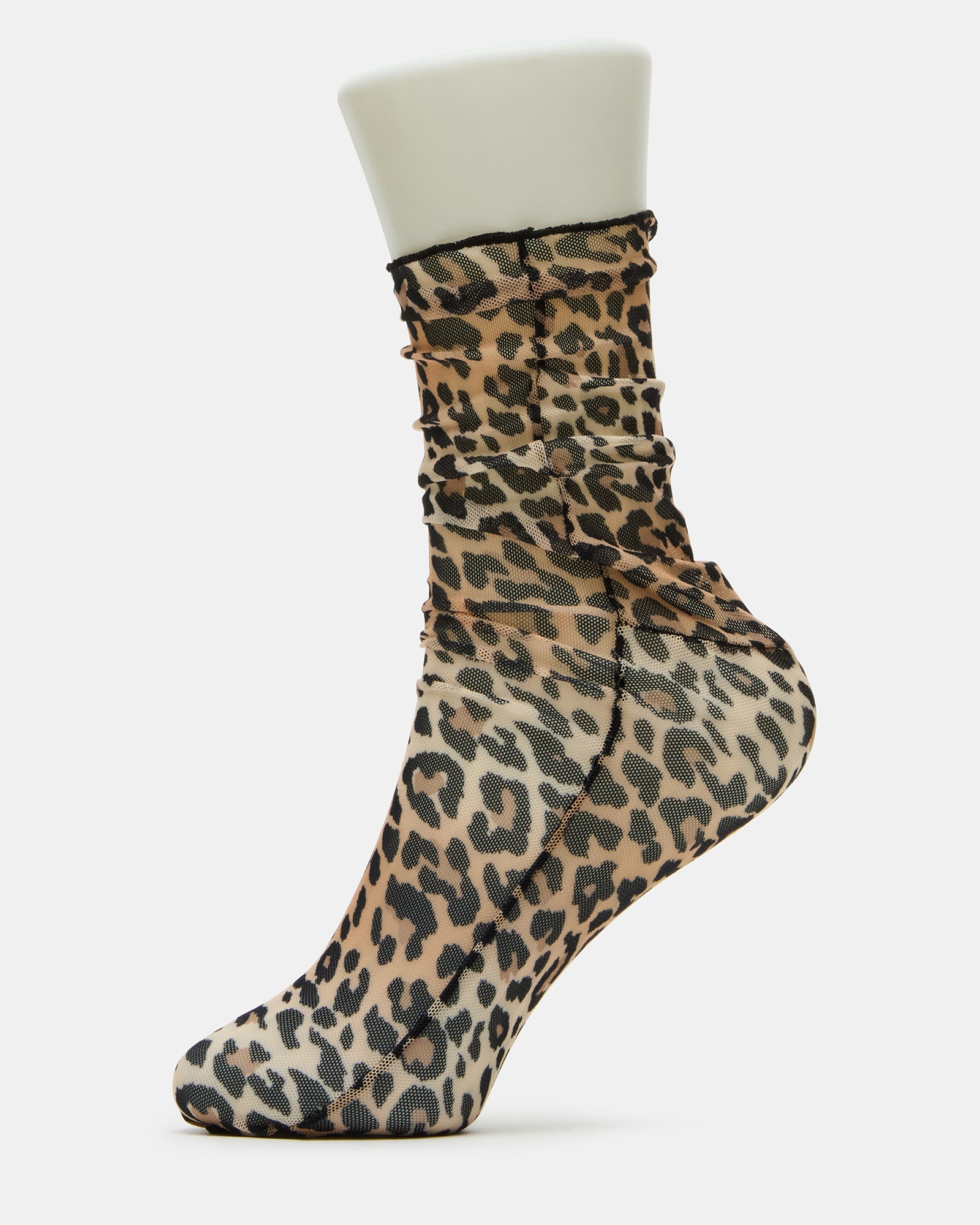 LEOPARD MESH SOCKS NATURAL、mySite、gtrtttuynbv