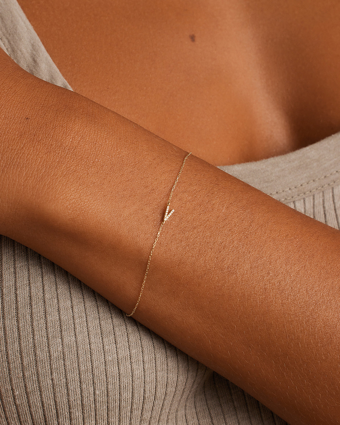 Diamond Pavé Alphabet Bracelet、mySite、hinf8tx79