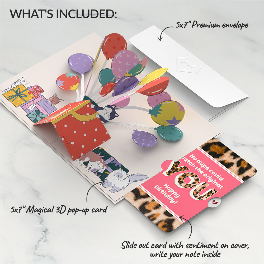 Curious Cats Birthday Pop-Up Card and The original YOU Sentiment Set、mySite、solidvoid