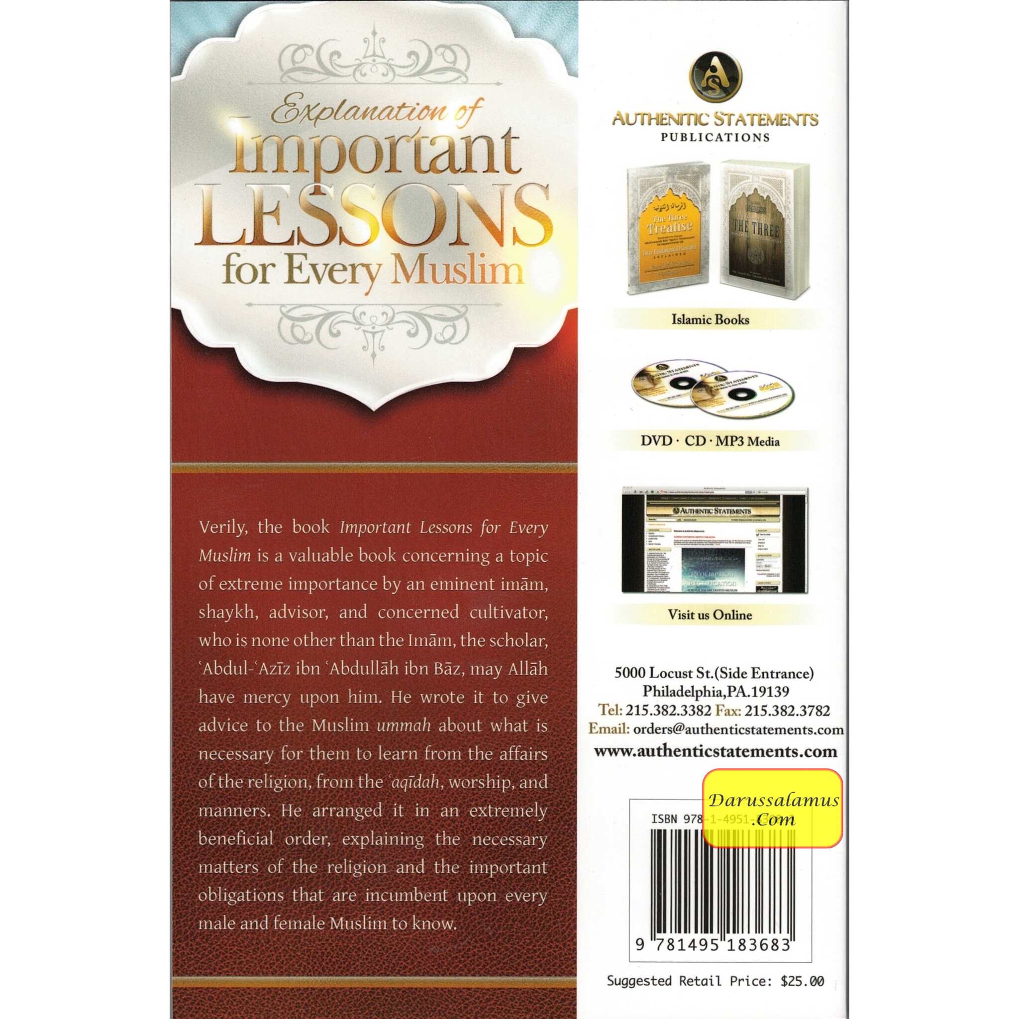 Explanation of Important Lessons For Every Muslim By Shaykh Abdul Aziz Bin Baz、mySite、topwebapps