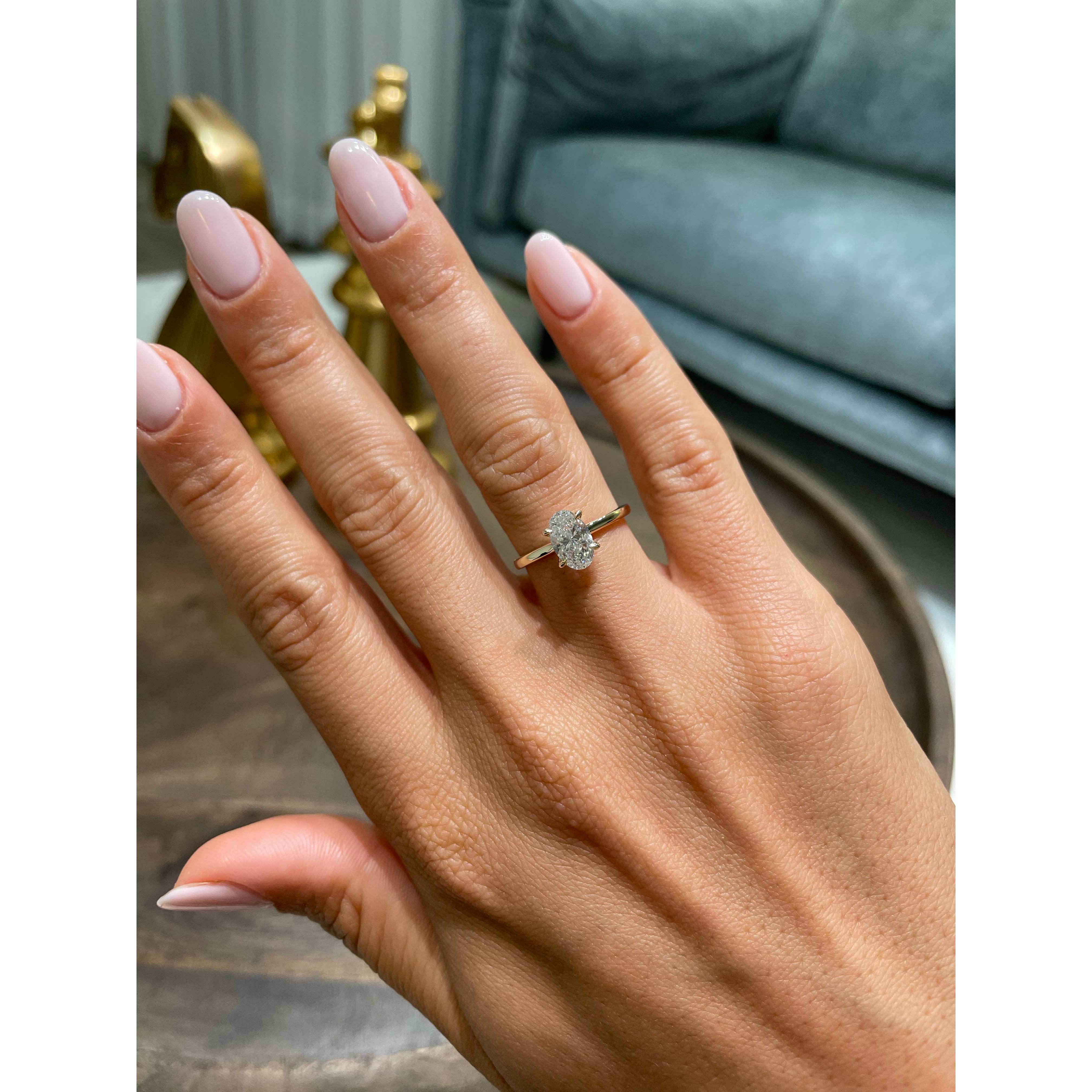 Julia Lab Grown Diamond Ring -18K Yellow Gold、mySite、hinf8tx79