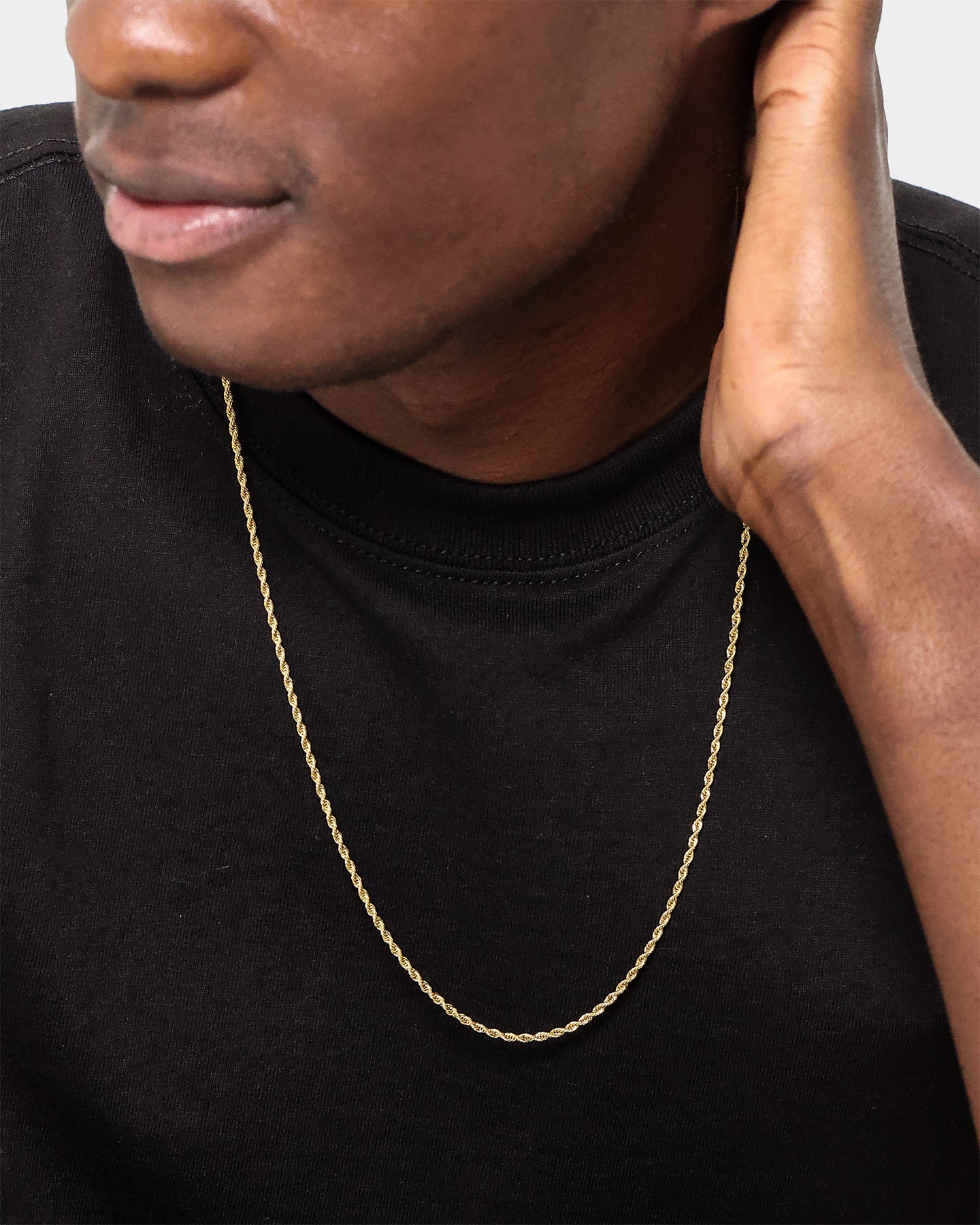 NXS 2mm Rope Necklace Gold、mySite、zt4zffjzw