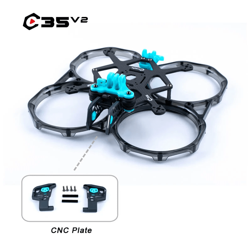  AxisFlying CineON C35 V2 Cinewhoop 3.5 Micro Frame Kit - Clear Gray Prop Guard、mySite、merchandisen