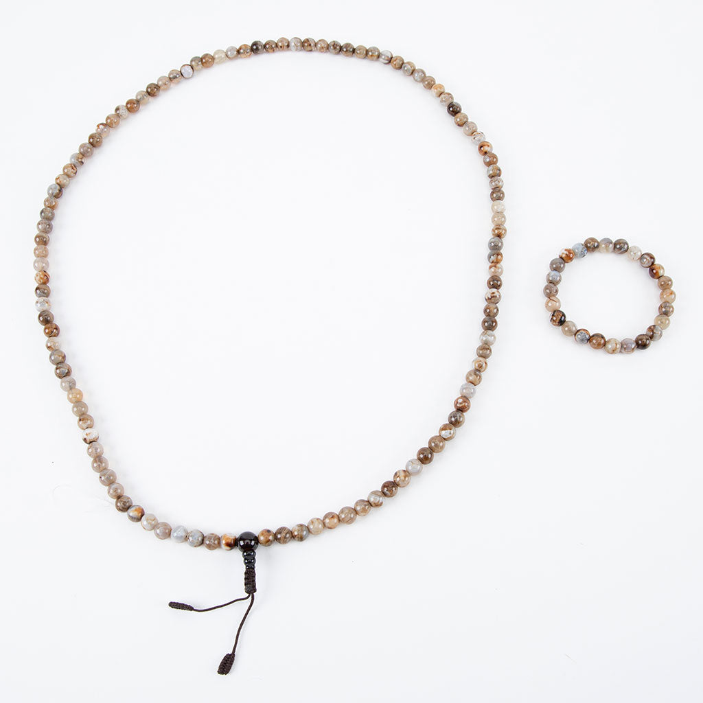 Crazy Lace Agate Mala Beads Set、mySite、topwebapps