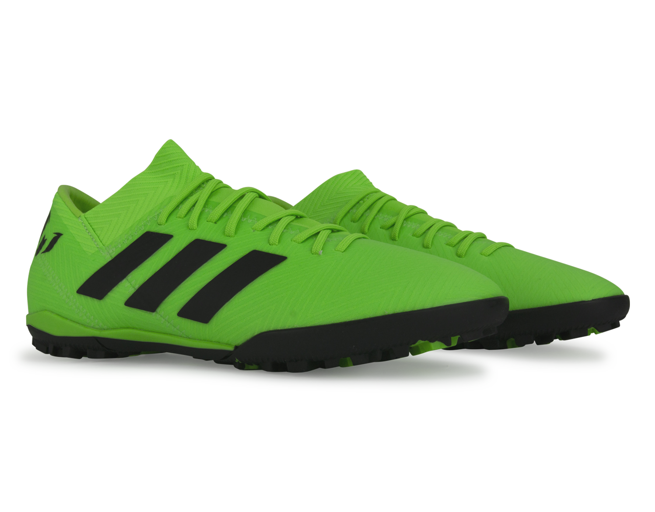 adidas Men's Nemeziz Messi Tango 18.3 Turf Soccer Shoes Solar Green/Core Black、mySite、noshort