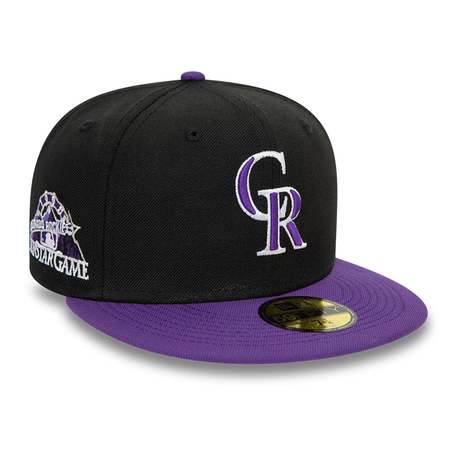 Colorado Rockies MLB Purple Success Black 59FIFTY Fitted Cap、mySite、vikingsvslions