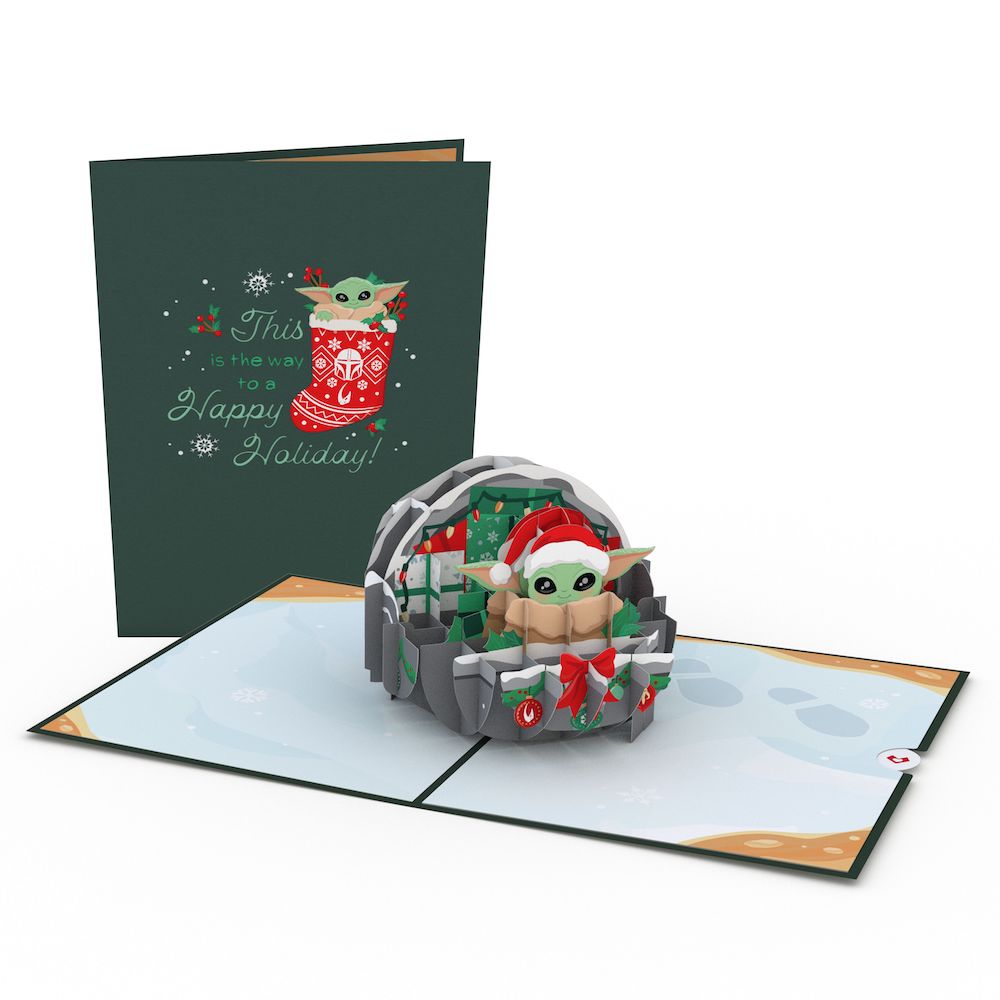 Star Wars™ The Mandalorian™ Grogu™ Happy Holidays Pop-Up Card、mySite、solidvoid