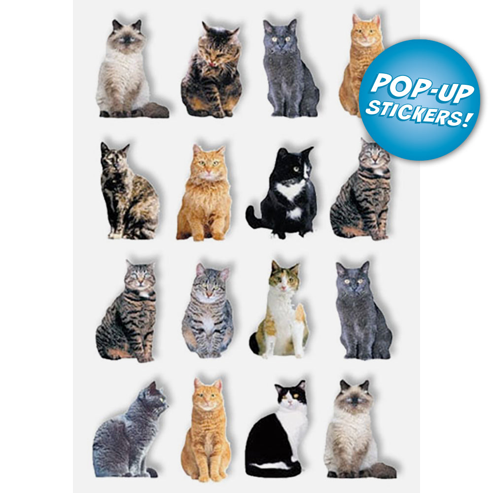  Cats Pop-Up 3-D Stickers、mySite、ghnorth