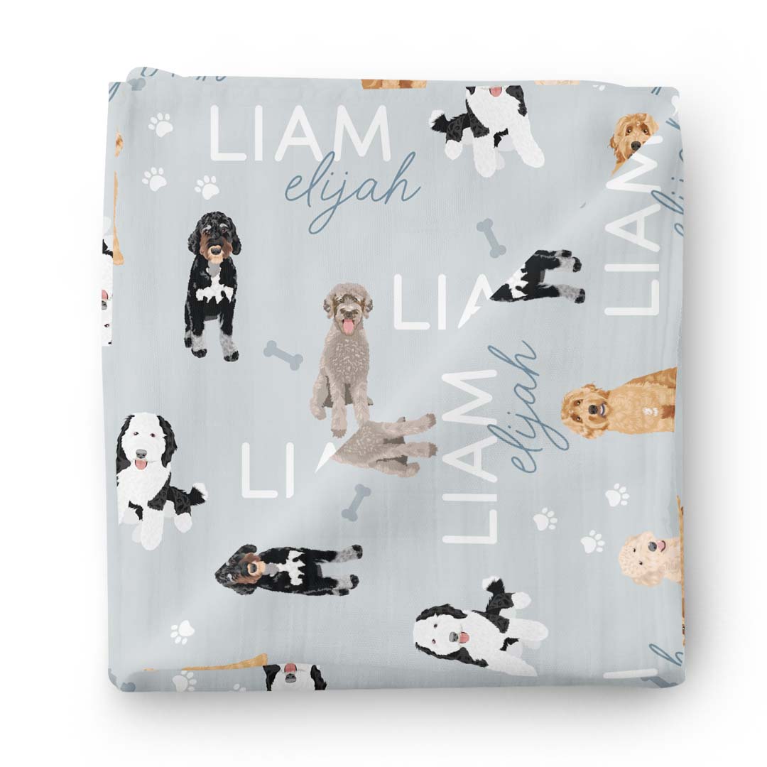 Personalized Baby Name Swaddle Blanket | Doodles、mySite、layawaytickets