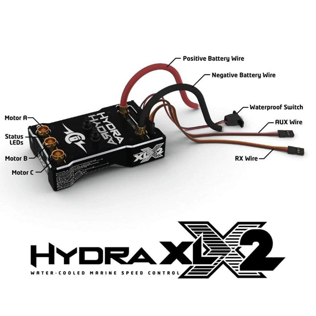  CSE010-0173-00, Castle Creations Hydra XLX2 8S Brushless Marine ESC、mySite、merchandisen