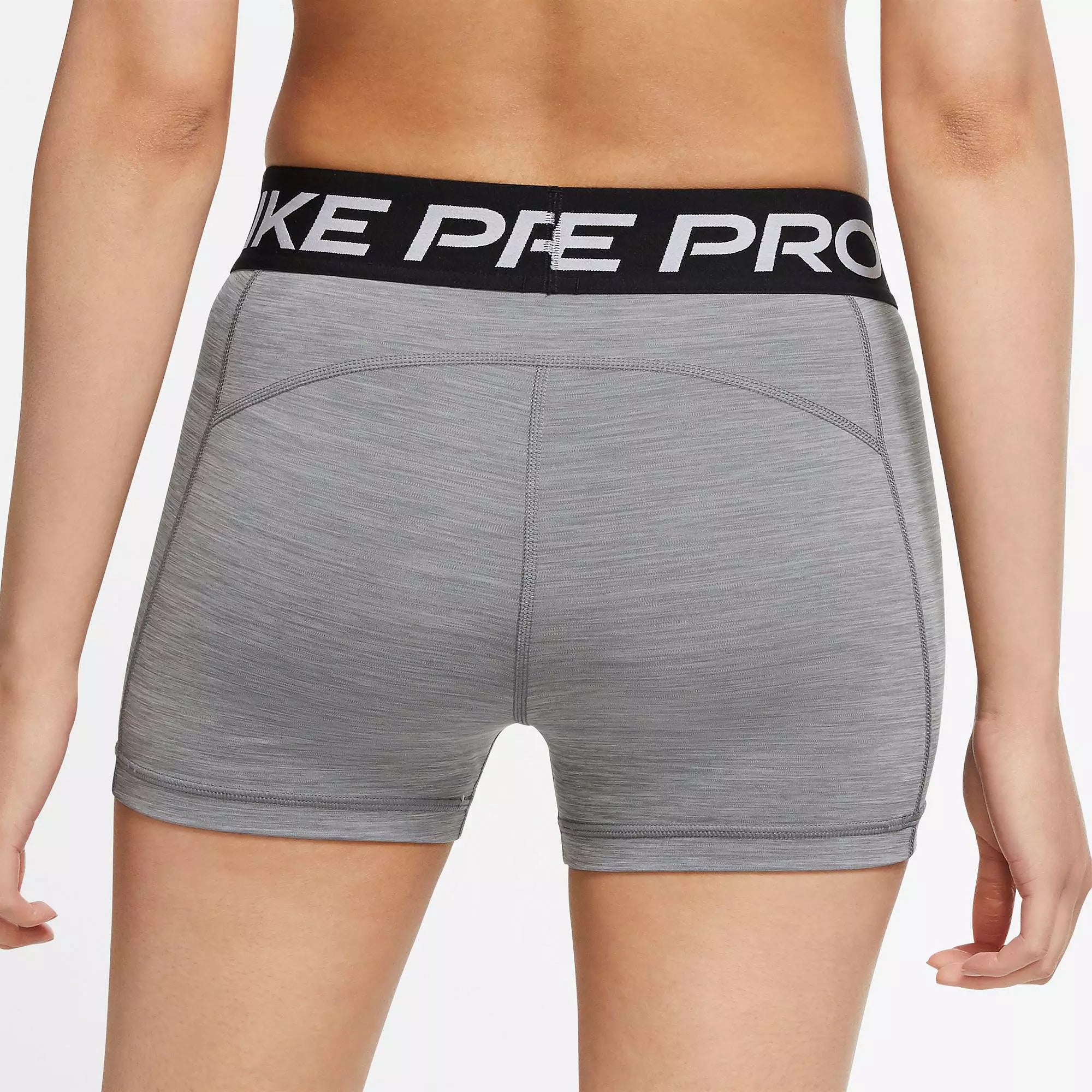 Nike Women's Pro Tight 3'' Shorts Grey/Black、mySite、noshort