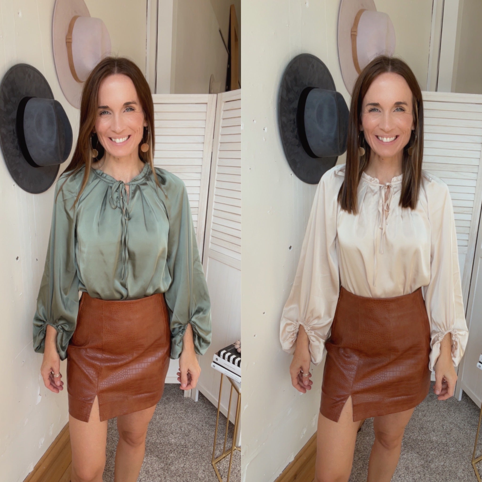 Out for Brunch Satin Blouse、mySite、garagedoors4me