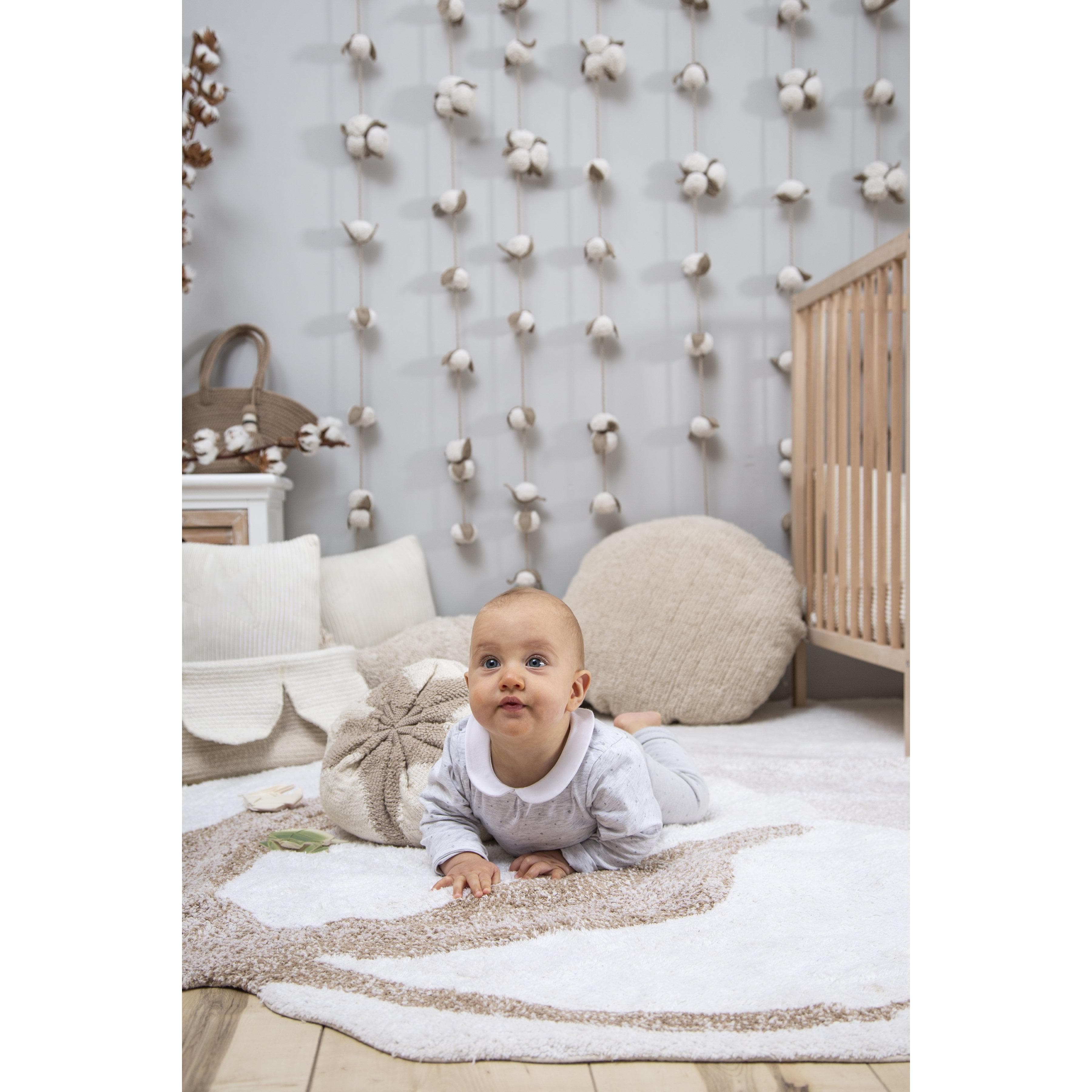 Cotton Flower Machine Washable Area Rug、mySite、gigharbornorthrealestate