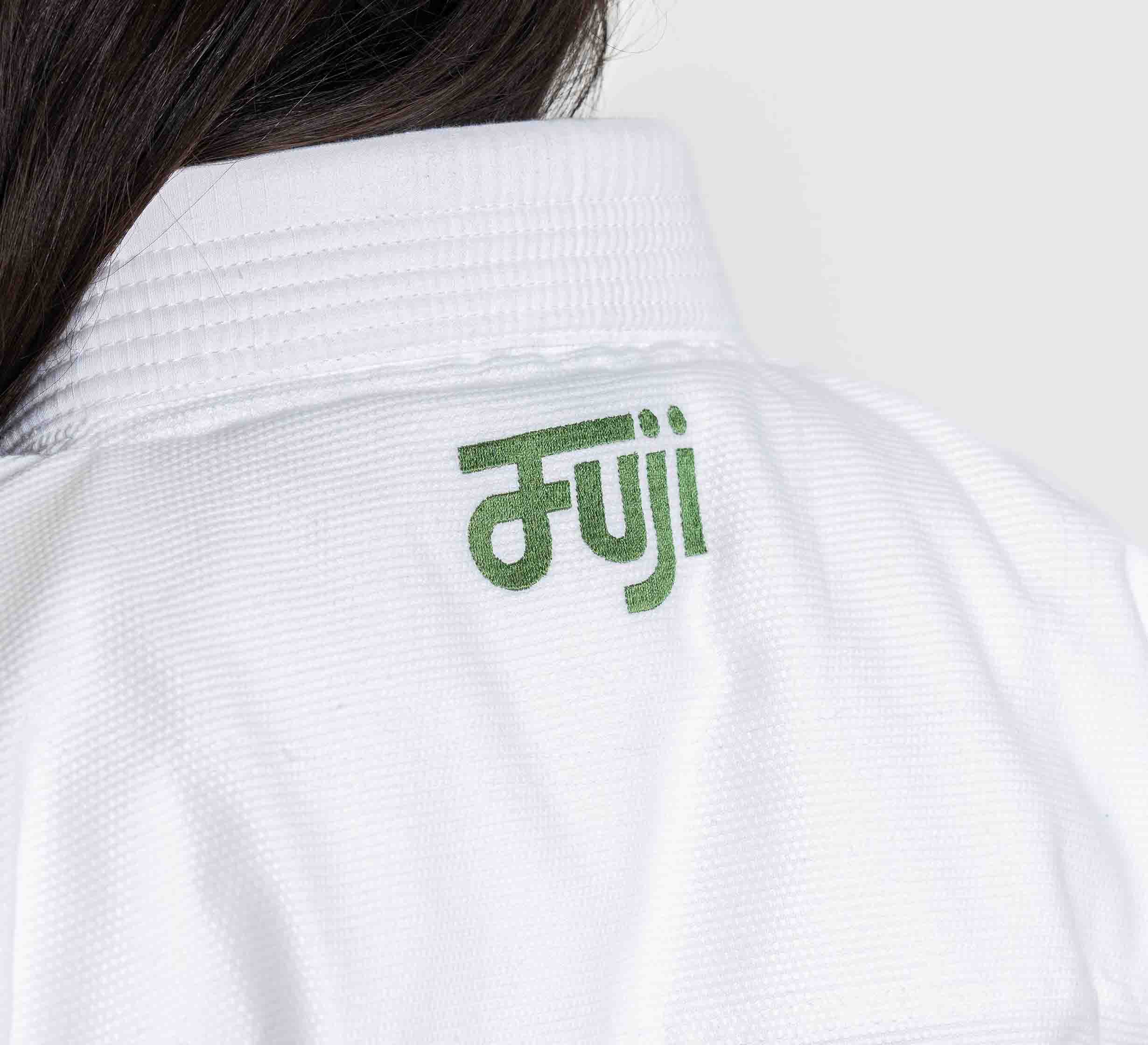 Womens Flow-Tech BJJ Gi White/Green、mySite、gigharbornorthrealestate