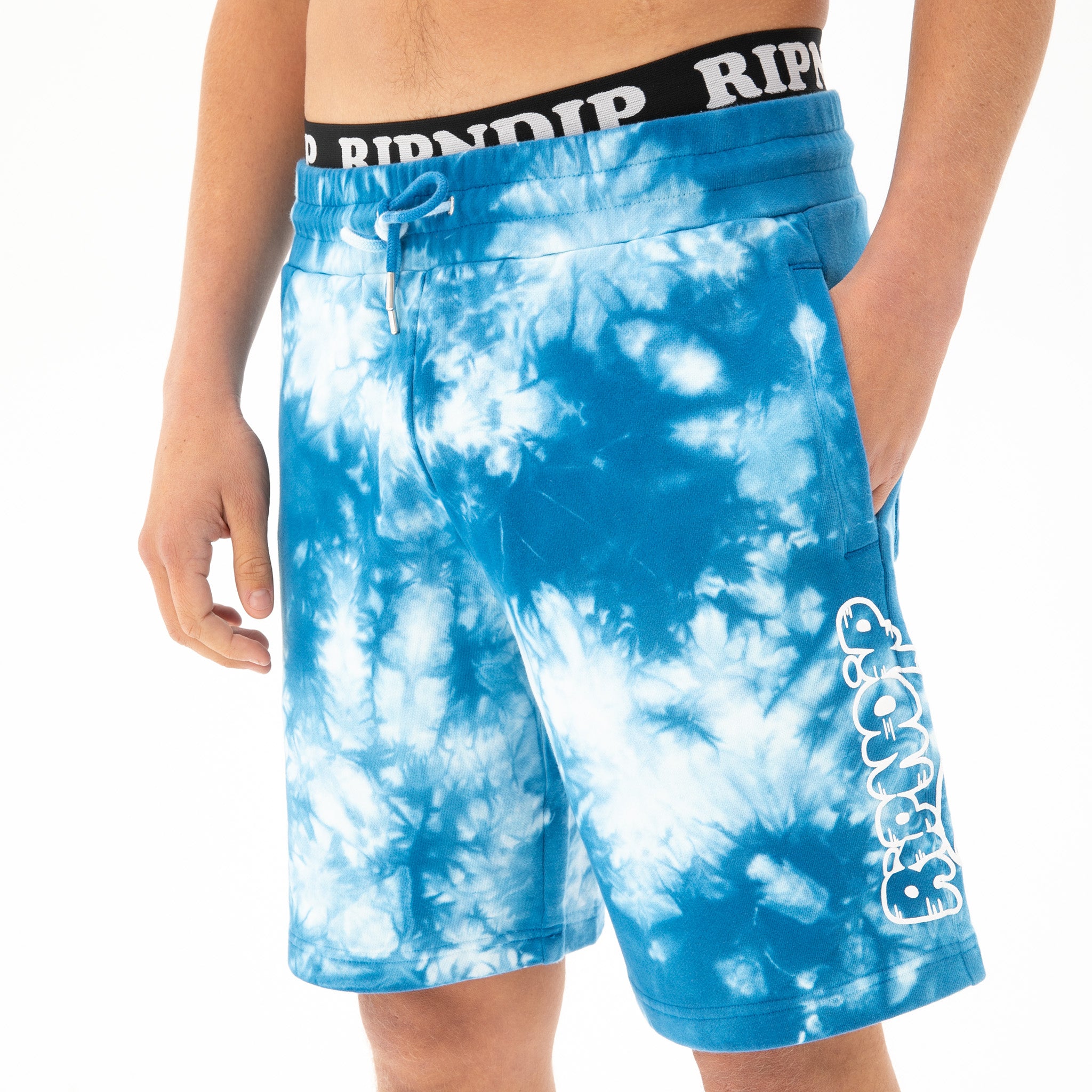  Ripntail Sweatshorts (Blue Acid Wash)、mySite、merchandisen