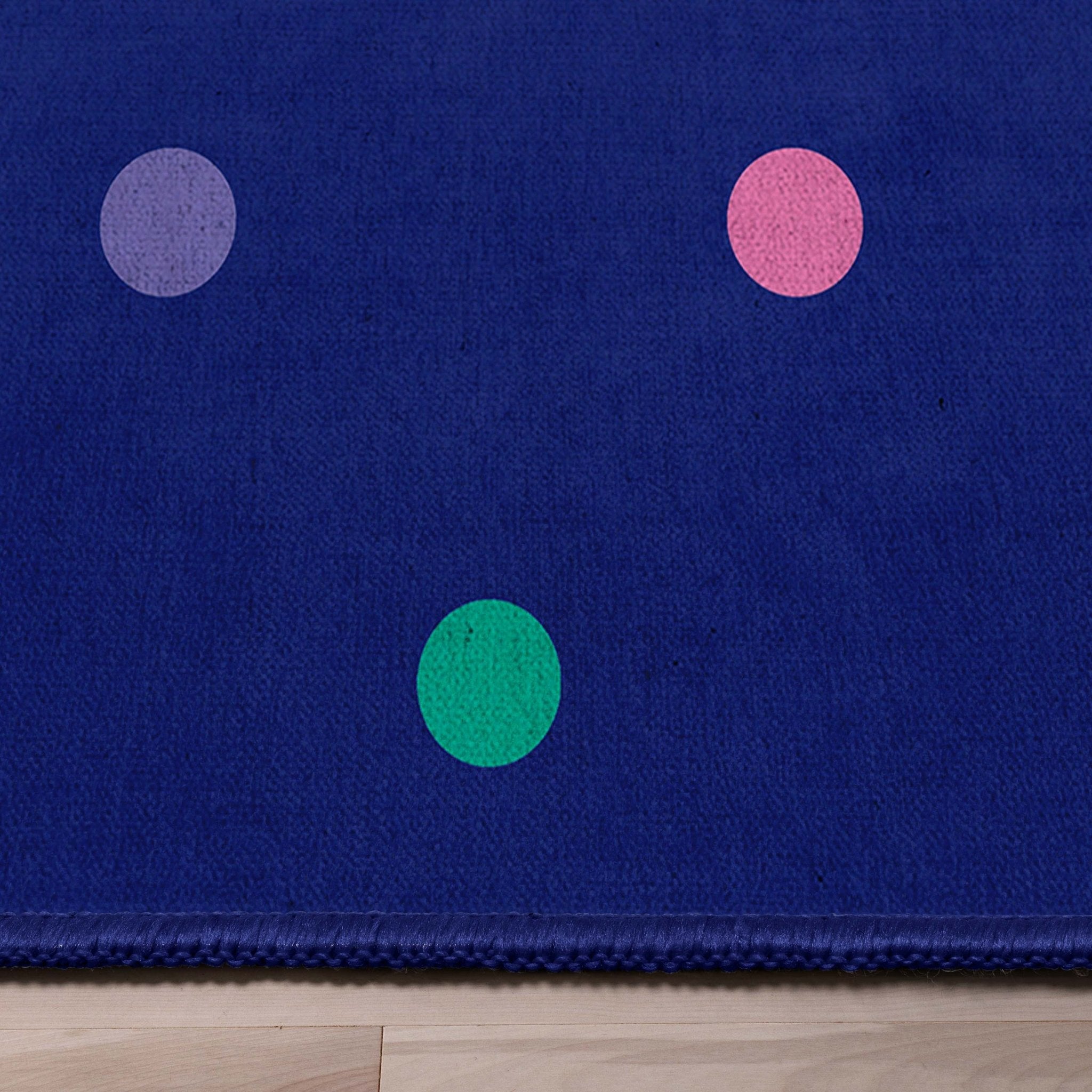 Crayola Polka Dot Blue Area Rug By Well Woven、mySite、gigharbornorthrealestate