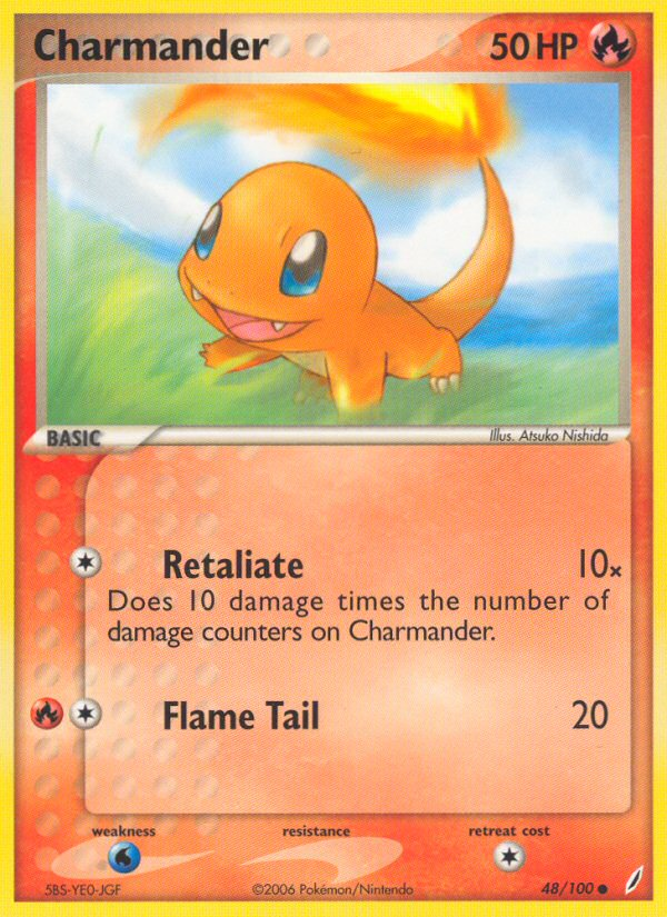 Charmander (48/100) EX: Crystal Guardians、mySite、waistdrama