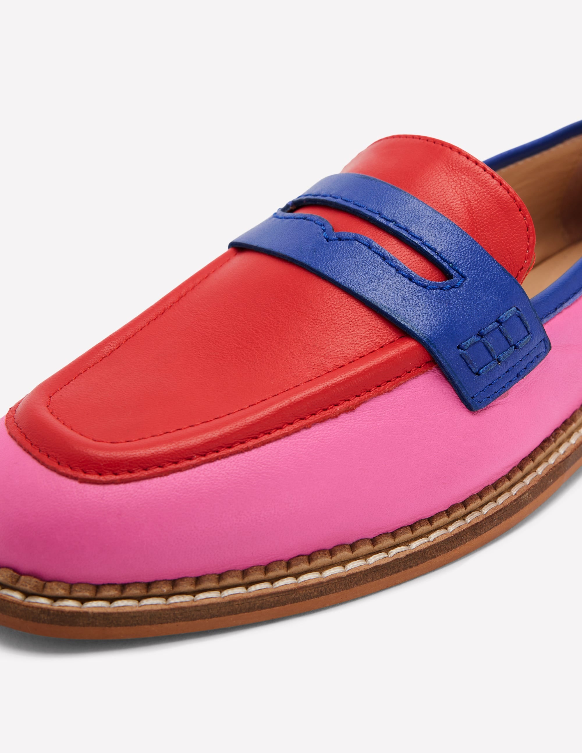  Nya Structured Penny Loafer-Multi Colourblock、mySite、ashleygrahame