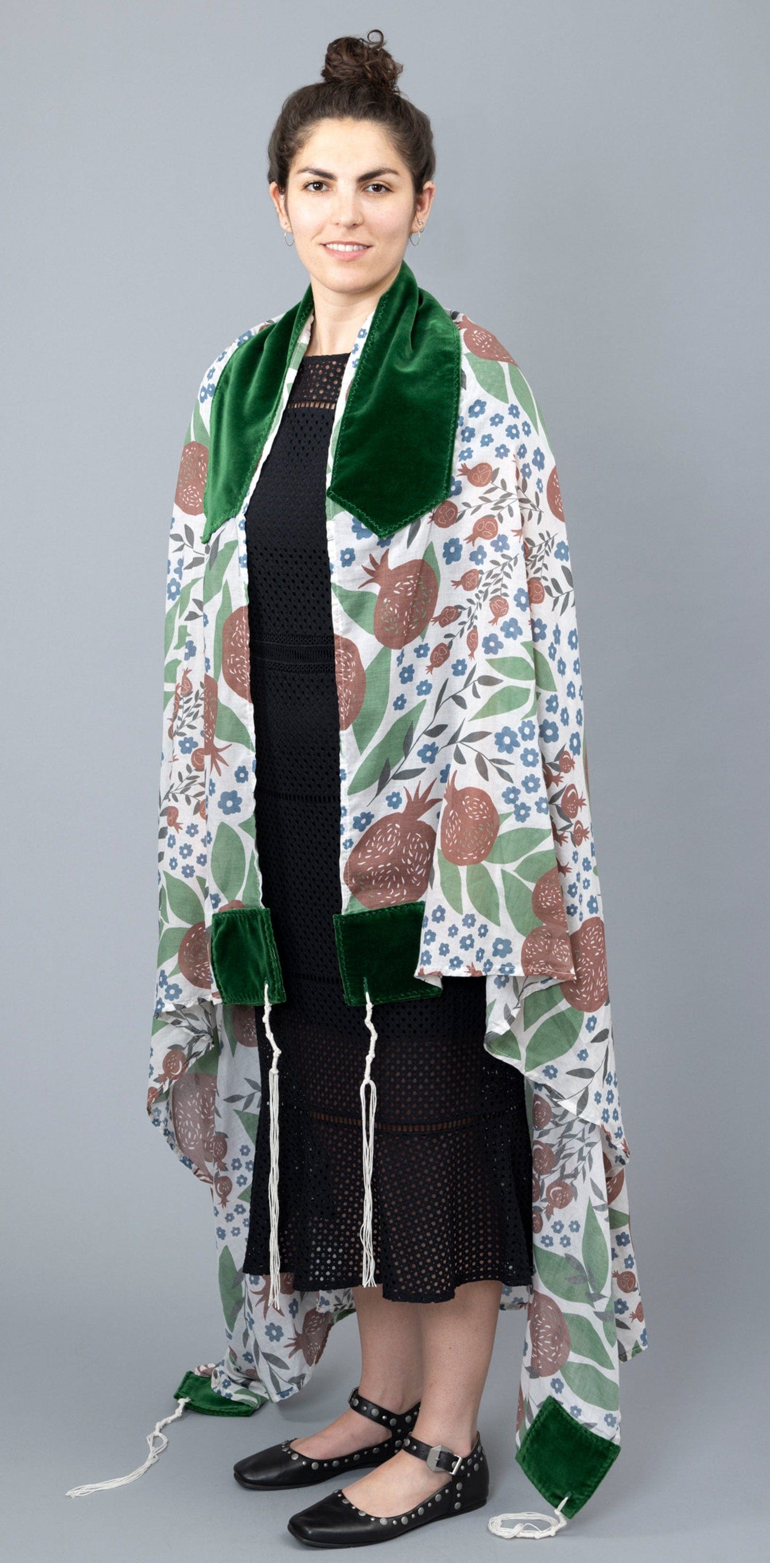 Youthful Pomegranates Cotton Voile Tallit、mySite、topwebapps