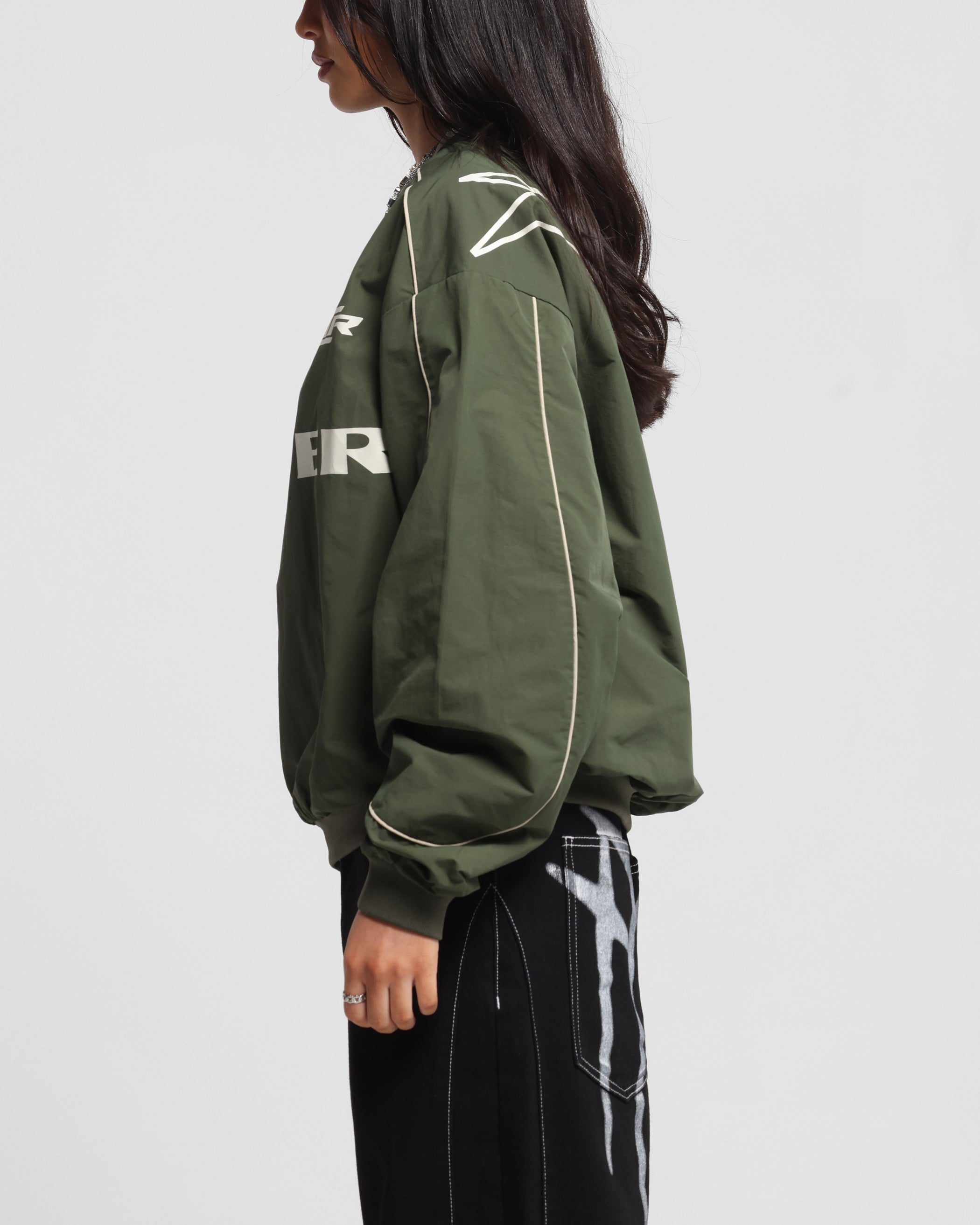 Loiter Racer Nylon Jersey Crewneck Dark Green、mySite、zt4zffjzw