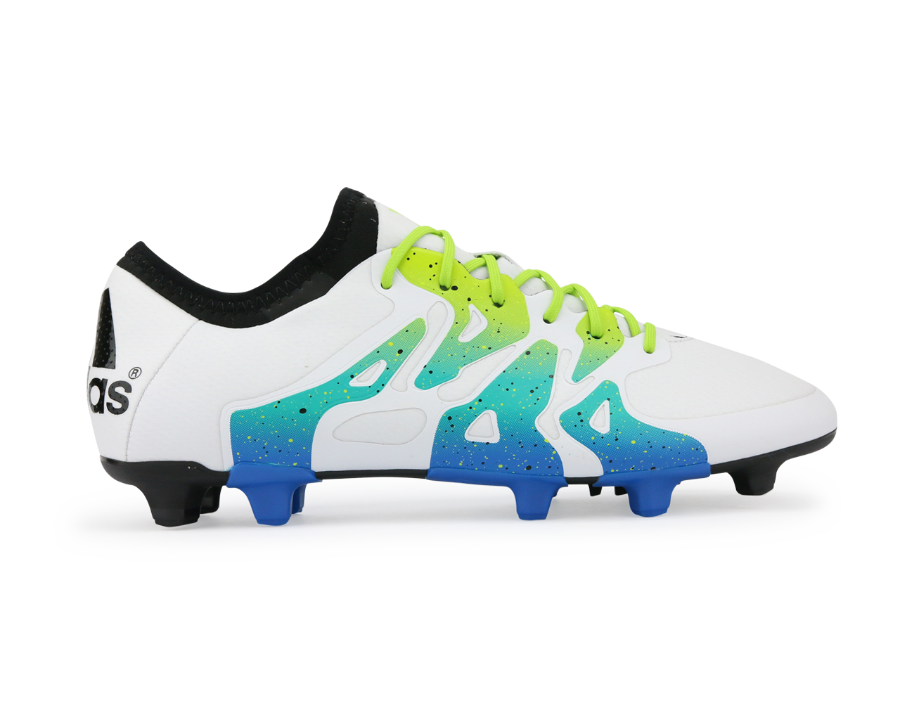 adidas Men's X 15.1 FG/AG White/Solar Slime/Blue、mySite、bottomscart