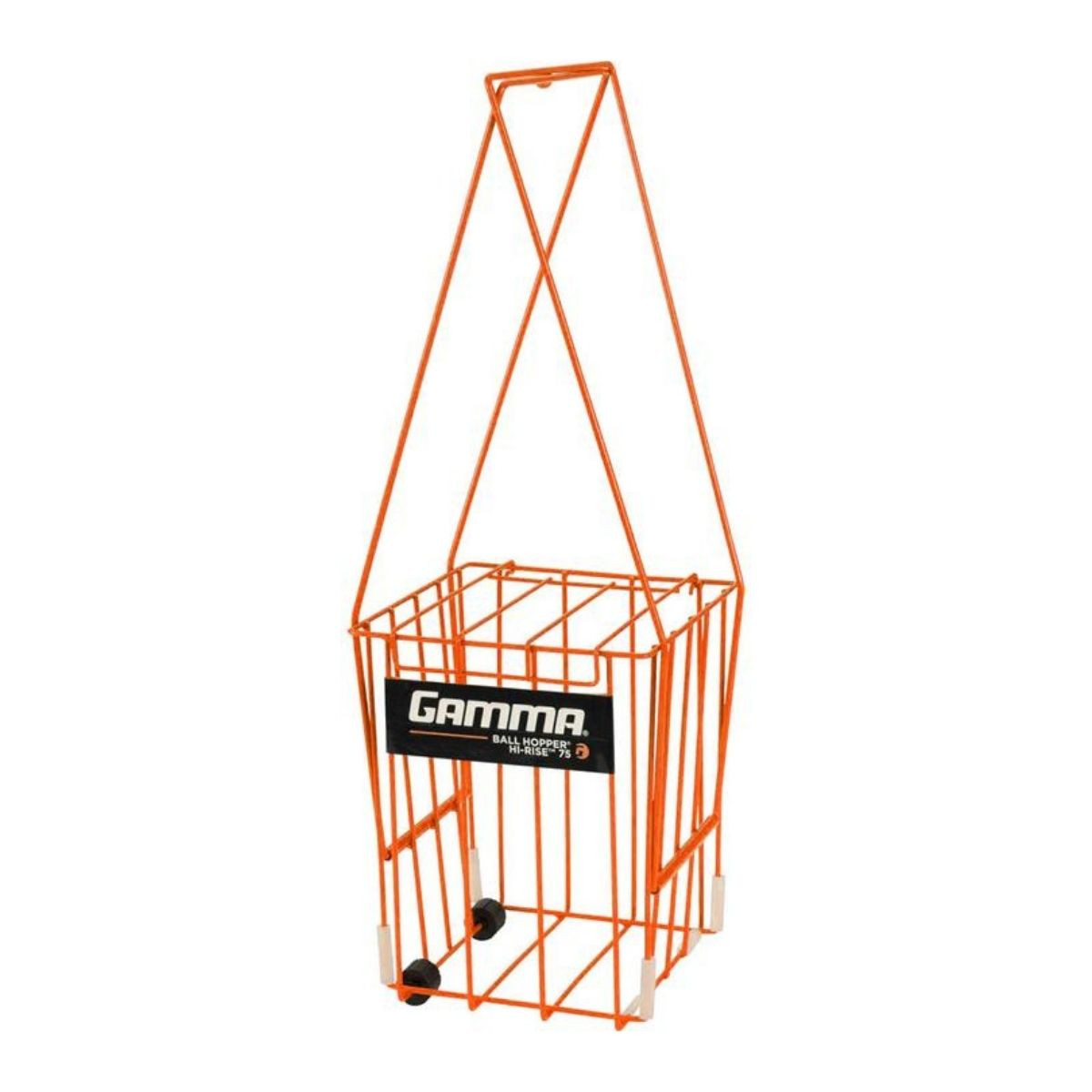 Gamma Ball Hopper Hi-Rise 75 with Wheels (Orange)