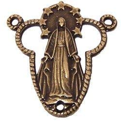 Miraculous medal center - O.L. Grace - Bronze (2.3 cm-0.9)、mySite、topwebapps