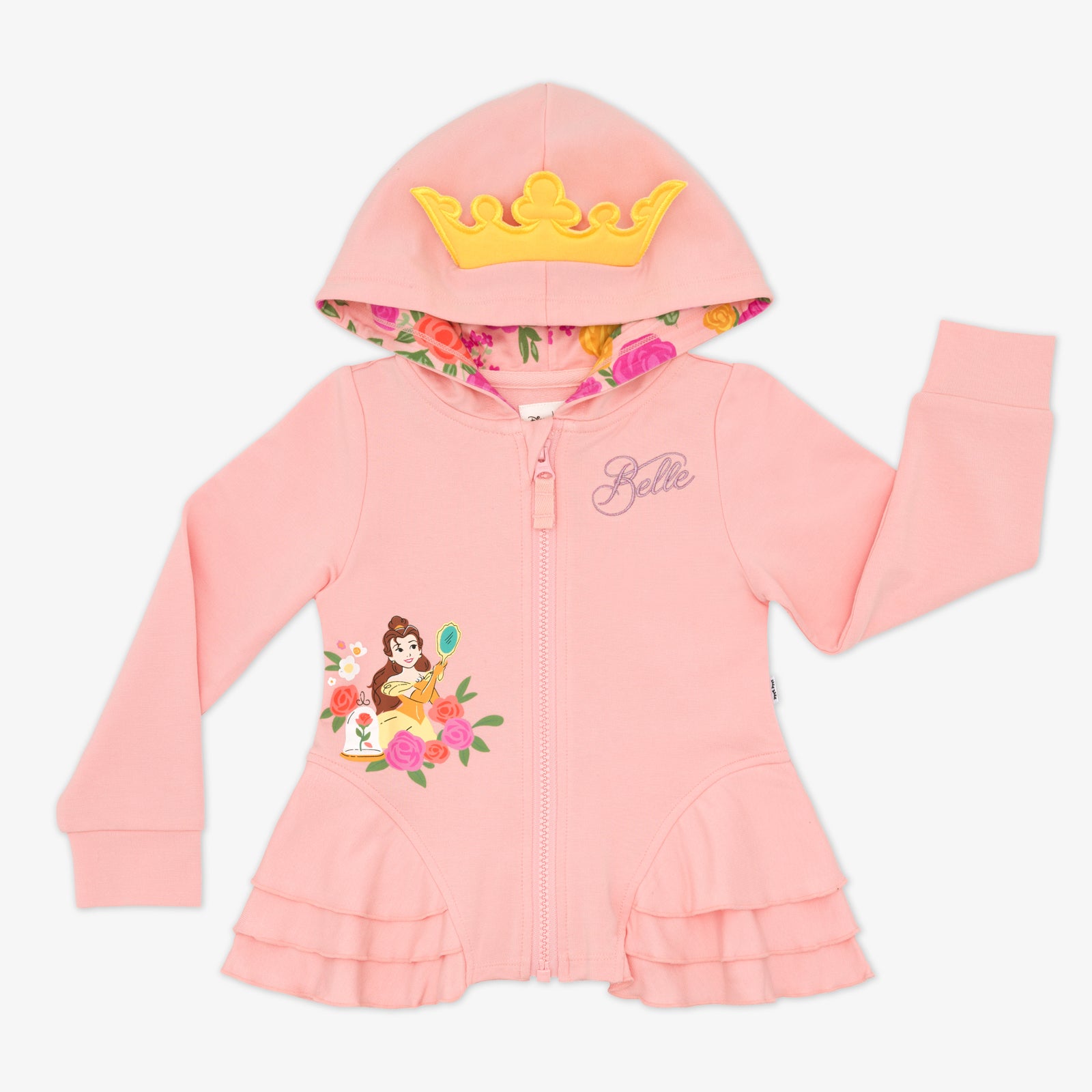 Disney Princess Belle Peplum Hoodie、mySite、g9winljtr