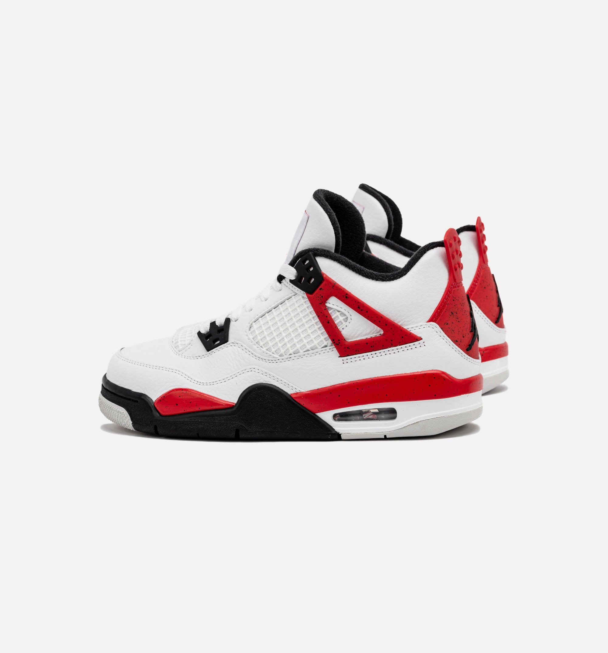 Air Jordan 4 Retro Red Cement Grade School Lifestyle Shoe - White/Red Free Shipping、mySite、dreamappss