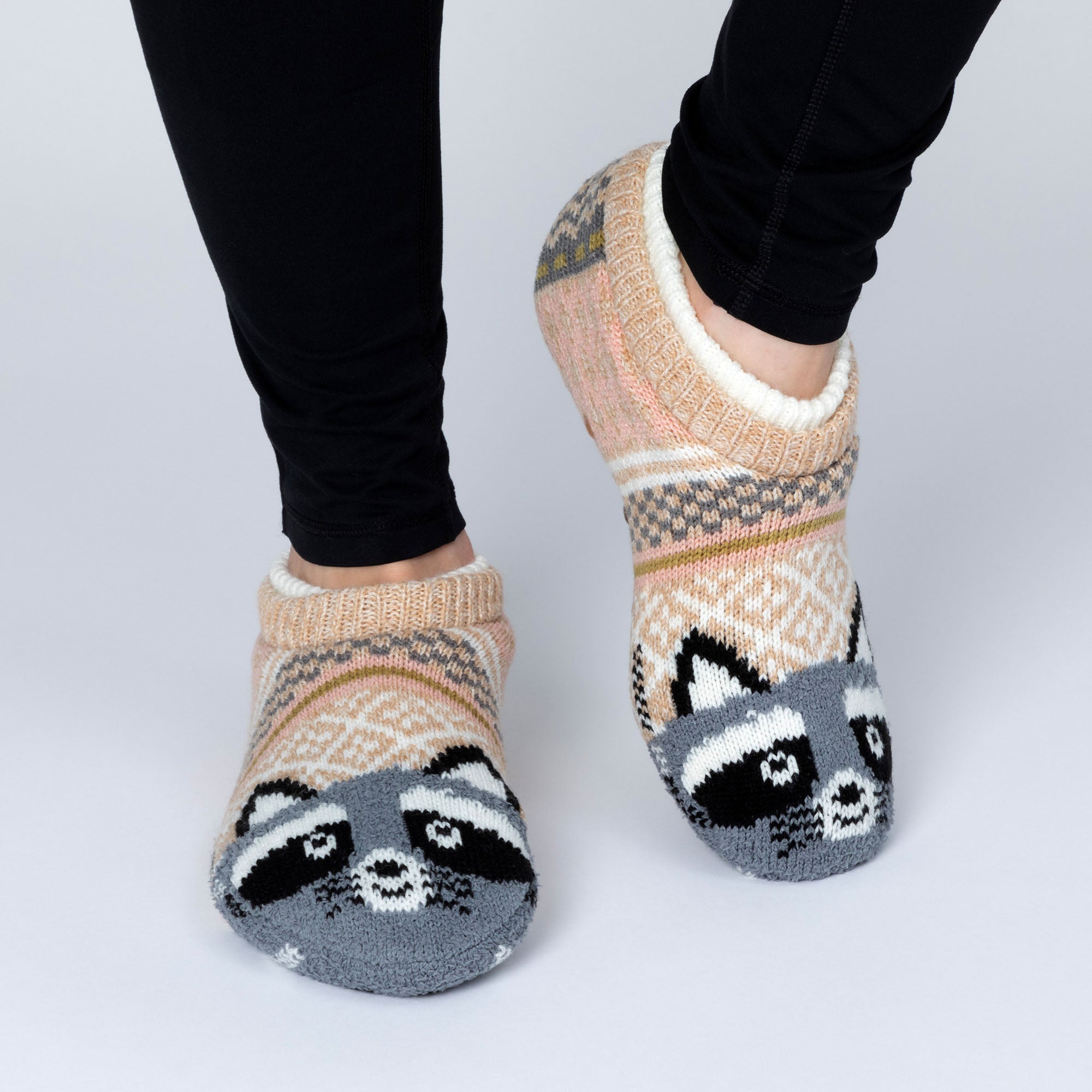 Charming Critter Cuffed Slipper Socks、mySite、camillekostekn