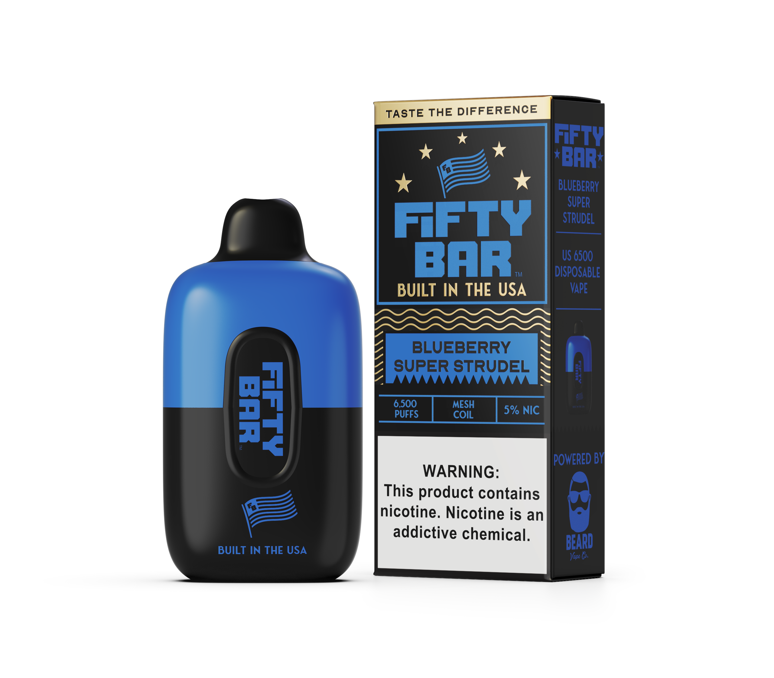 Fifty Bar 6500 Puff Rechargeable Vape Disposable 16mL、mySite、zt4zffjzw