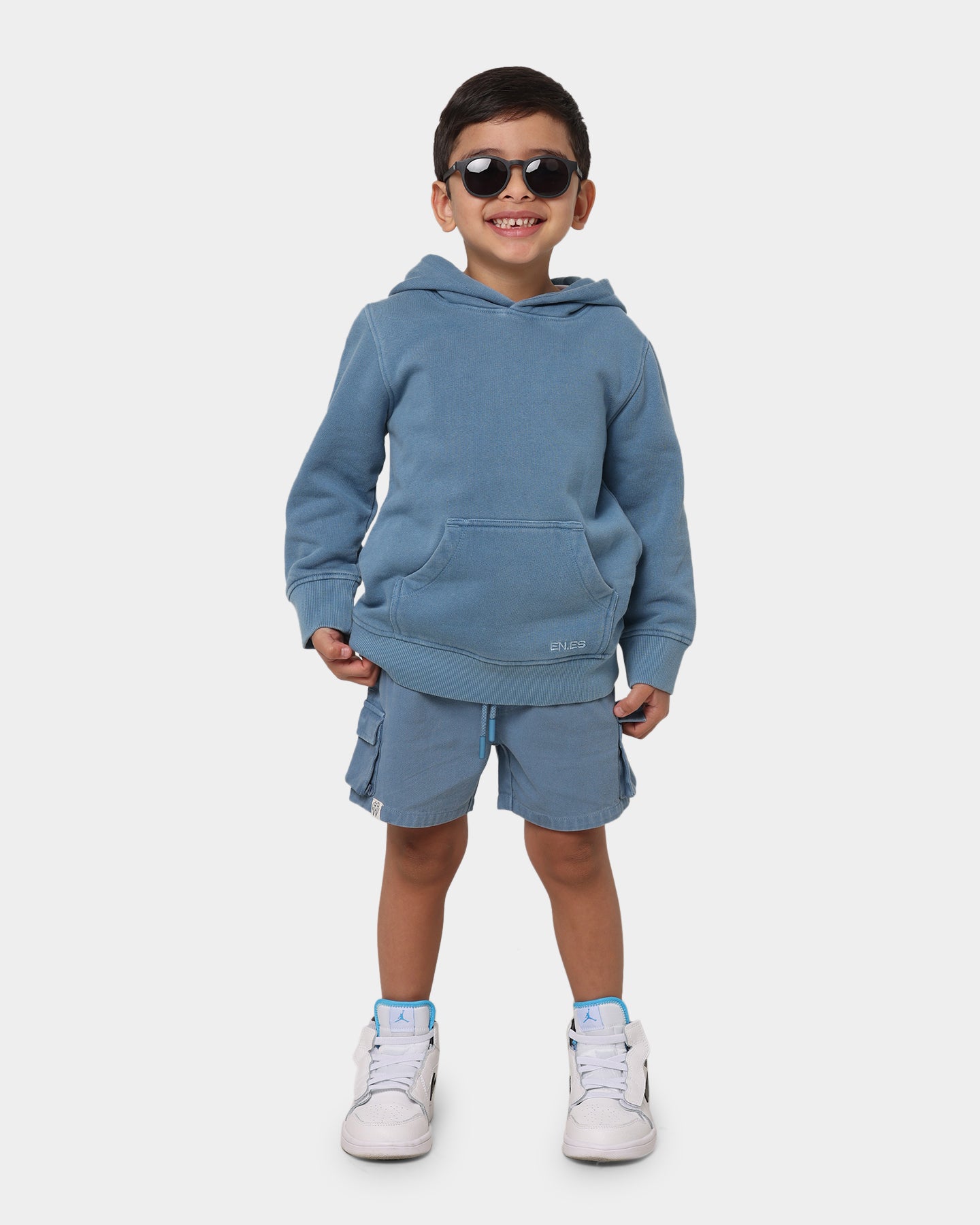 EN ES Kid's Mini Atlanta Shorts Cornflower Blue、mySite、zt4zffjzw