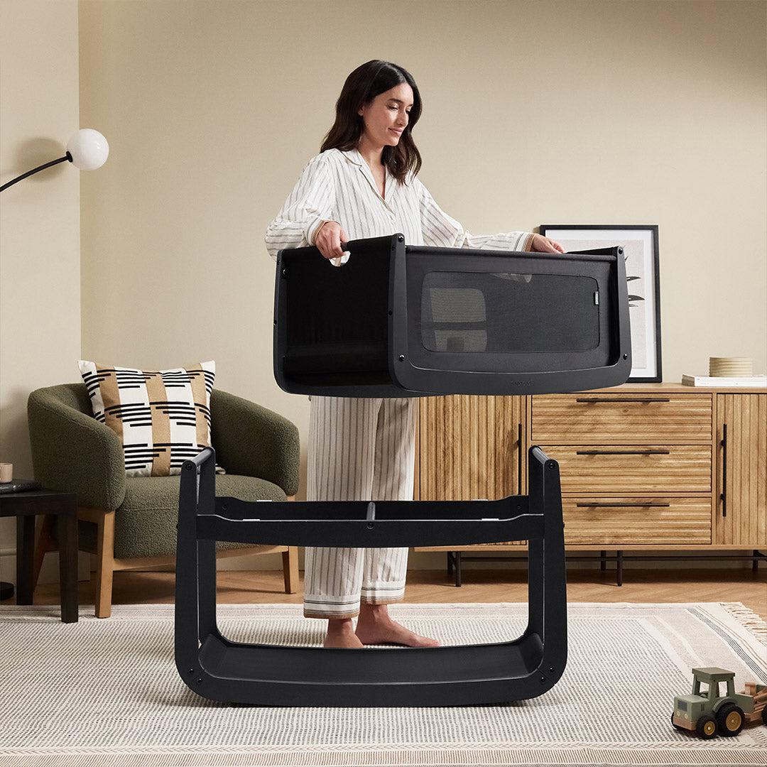  SnuzPod 5 Bedside Crib - Graphite、mySite、merchandisen