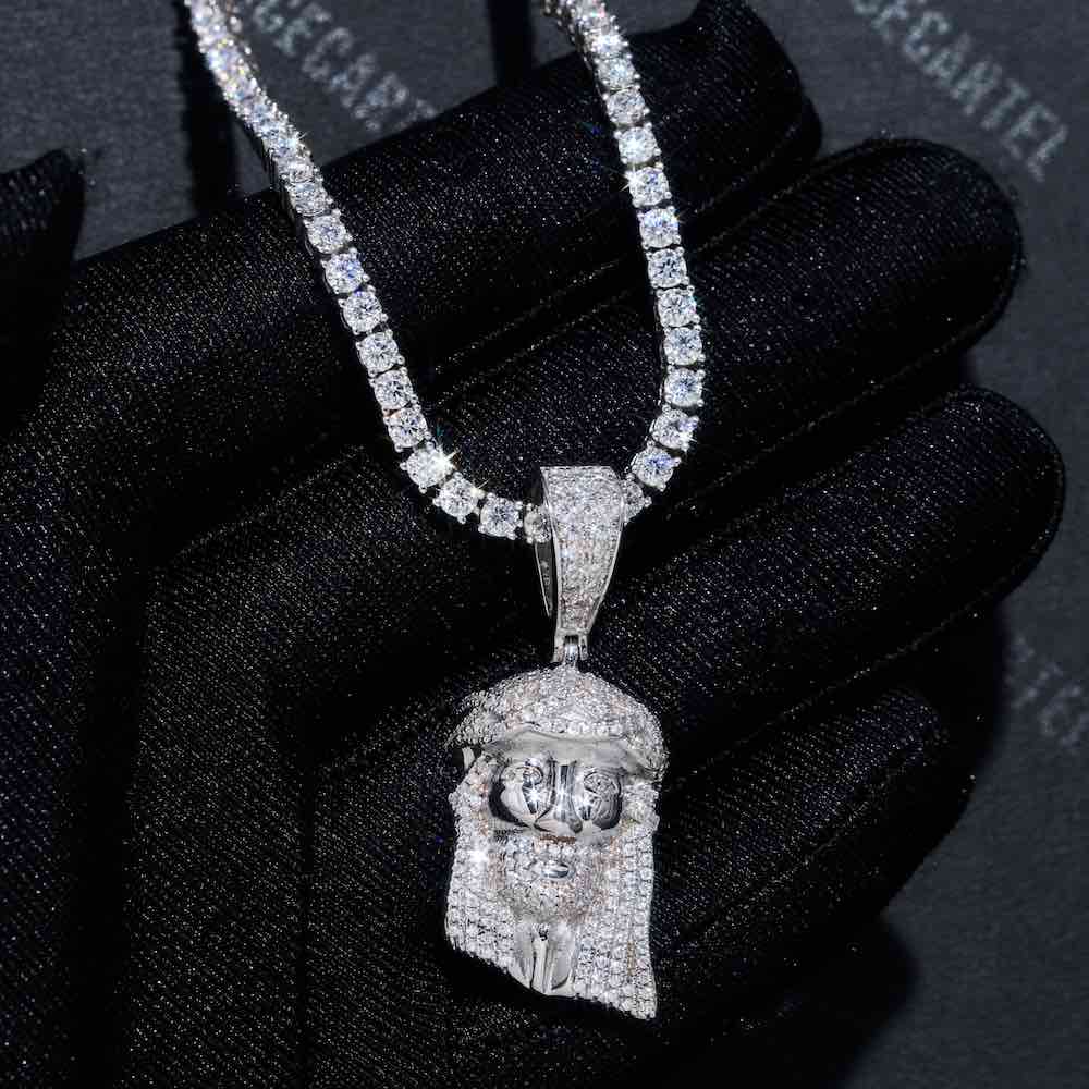 Solid Back Mini Jesus Pendant 14K Gold、mySite、hinf8tx79