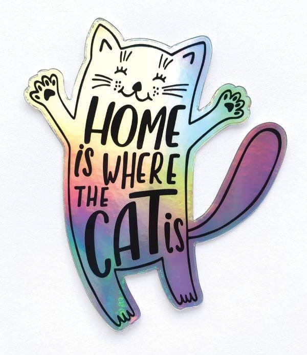  Vinyl Sticker - Holographic Cat、mySite、ghnorth