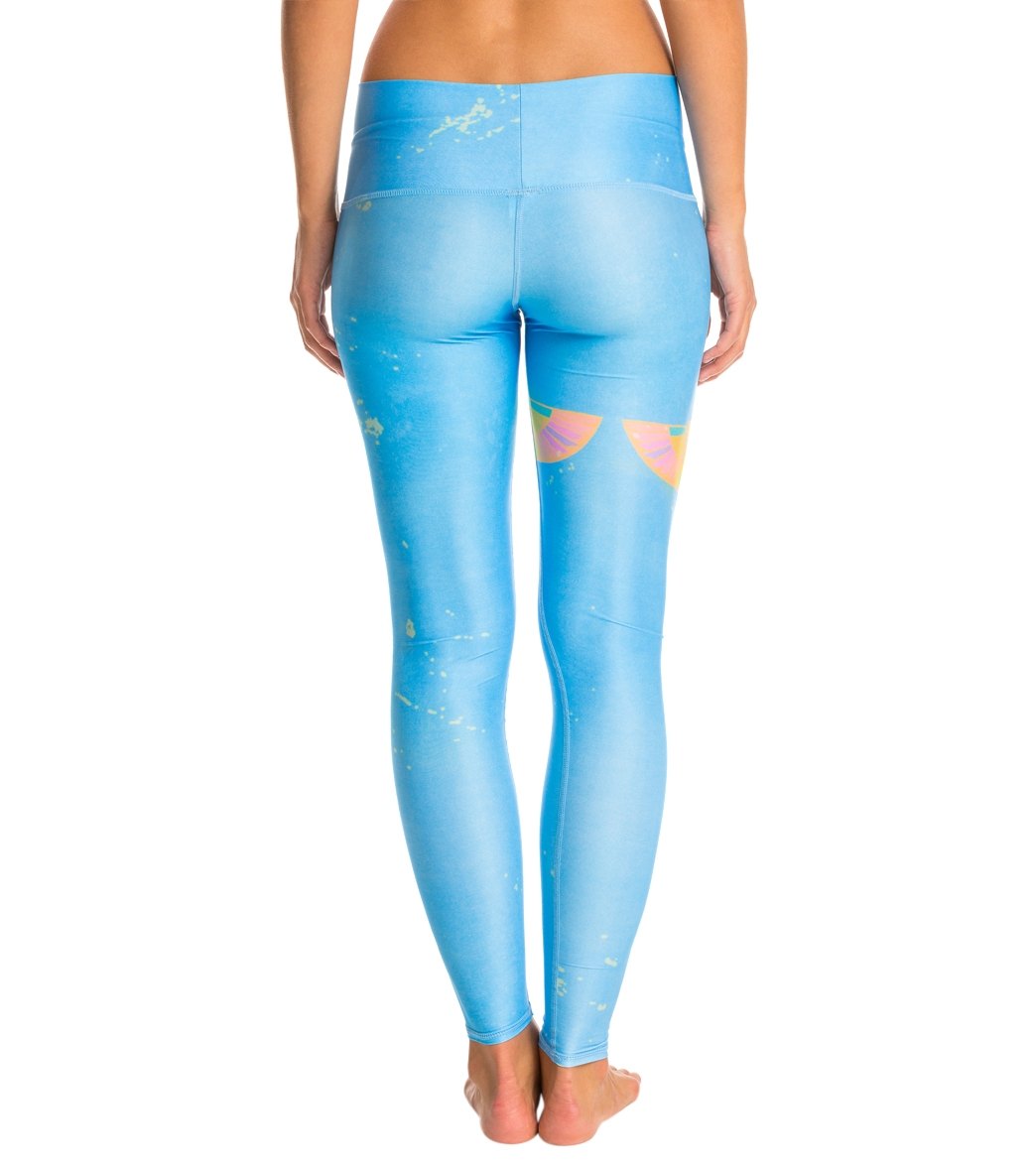 Teeki Rainbow Priestess Blue Yoga Leggings、mySite、noshort