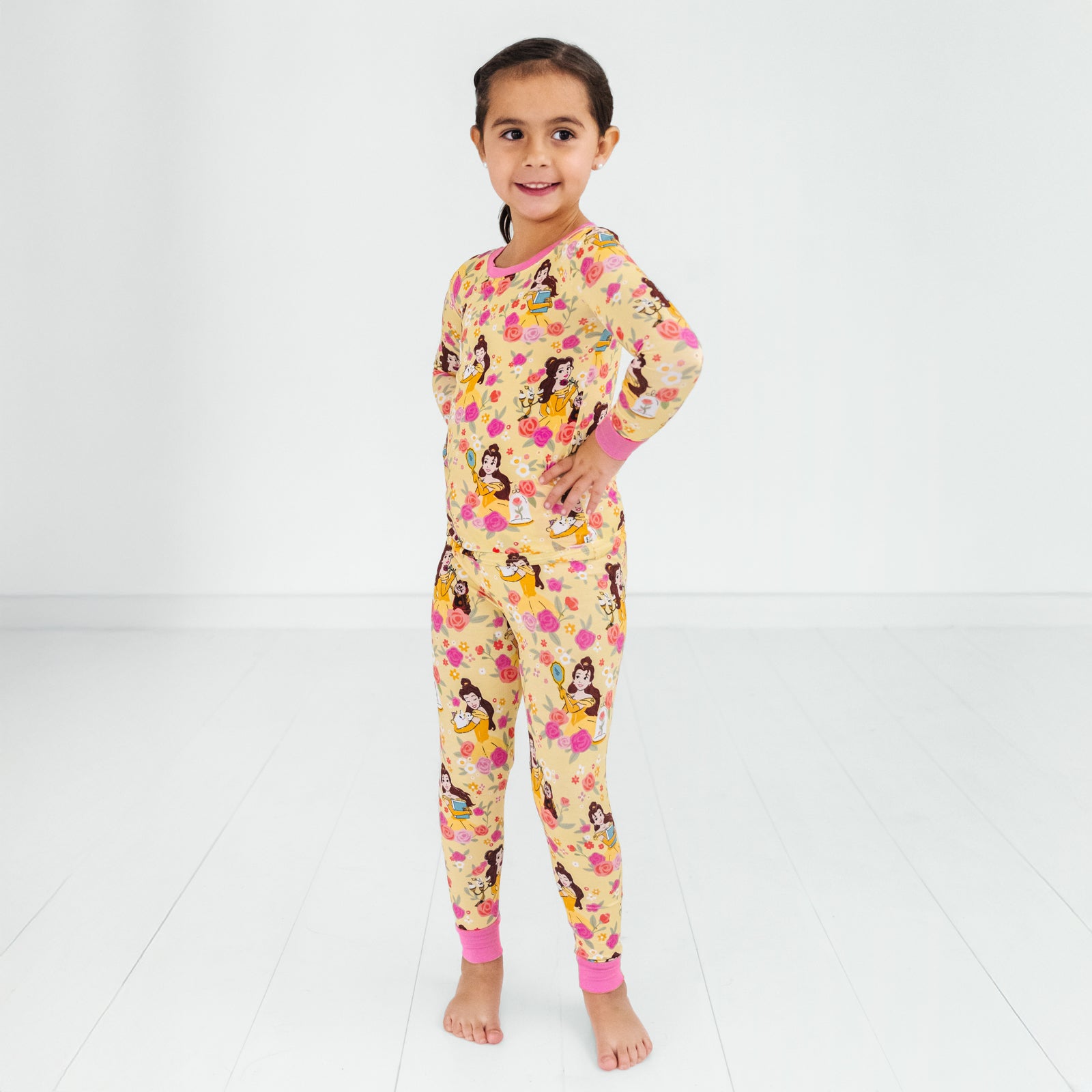 Disney Princess Belle Two-Piece Pajama Set、mySite、g9winljtr