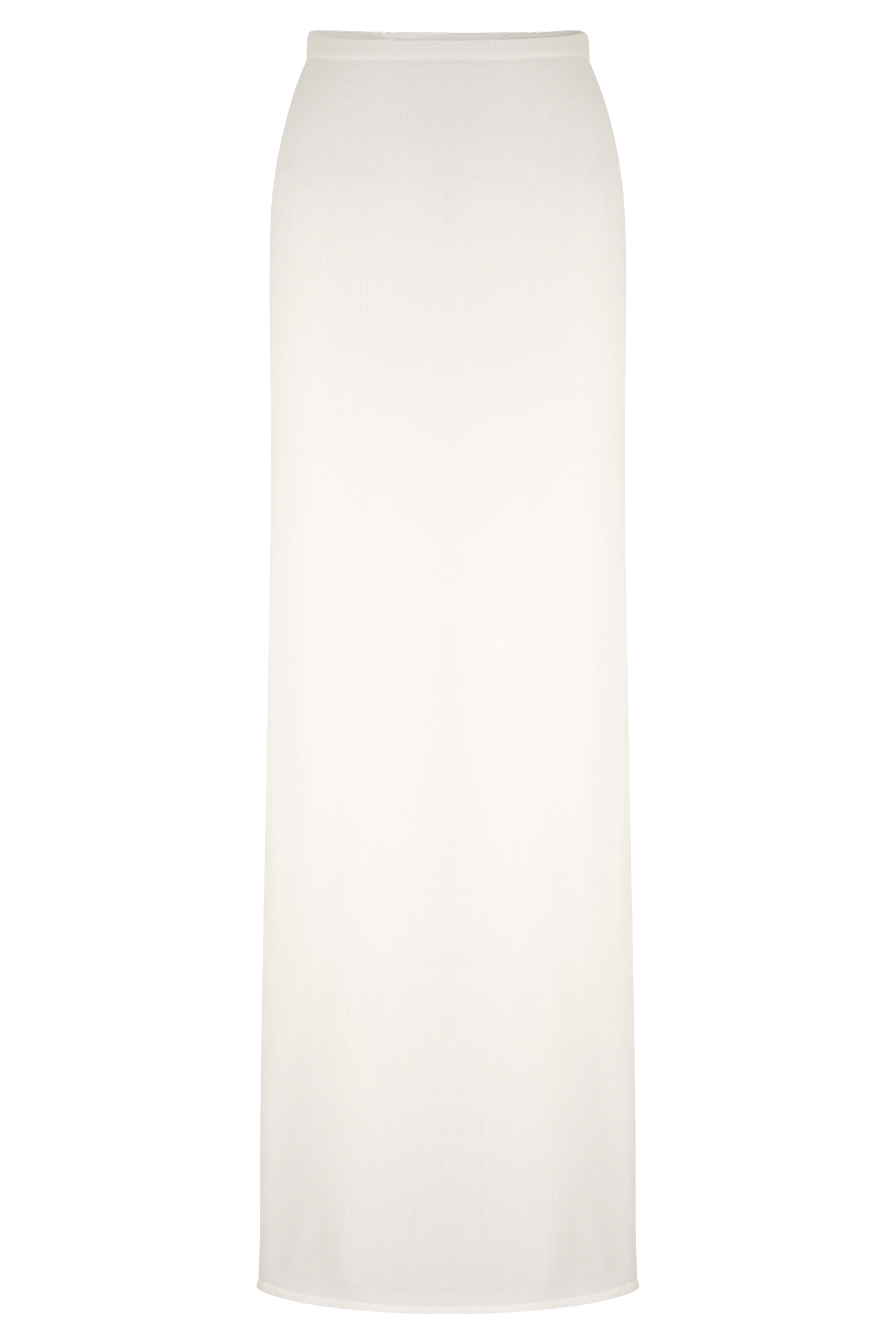 Alejandra Knit Maxi Skirt - White、mySite、solidvoid