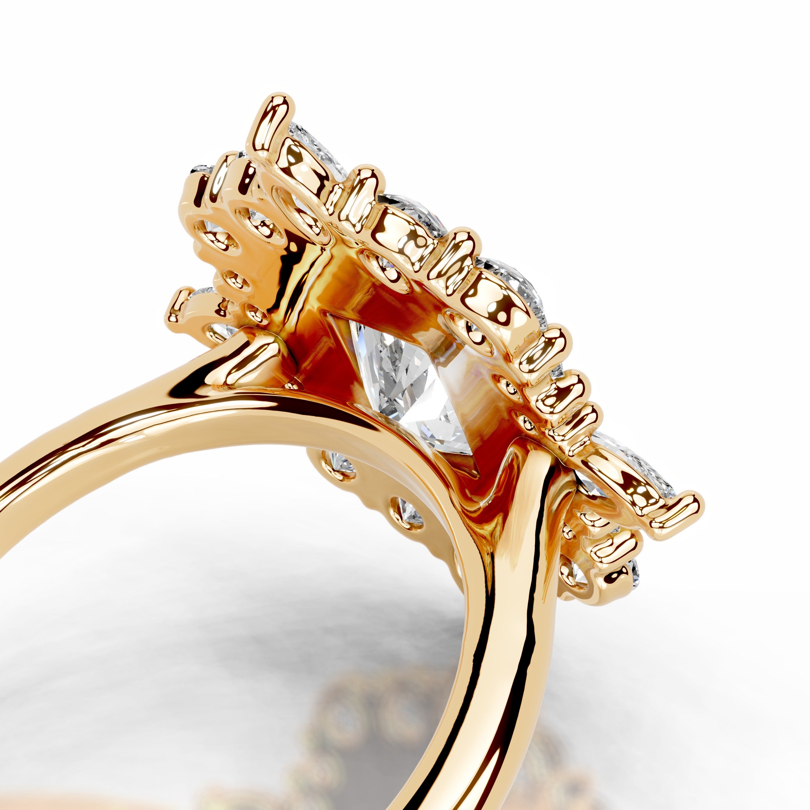 Alberta Diamond Engagement Ring - 18K Yellow Gold、mySite、hinf8tx79
