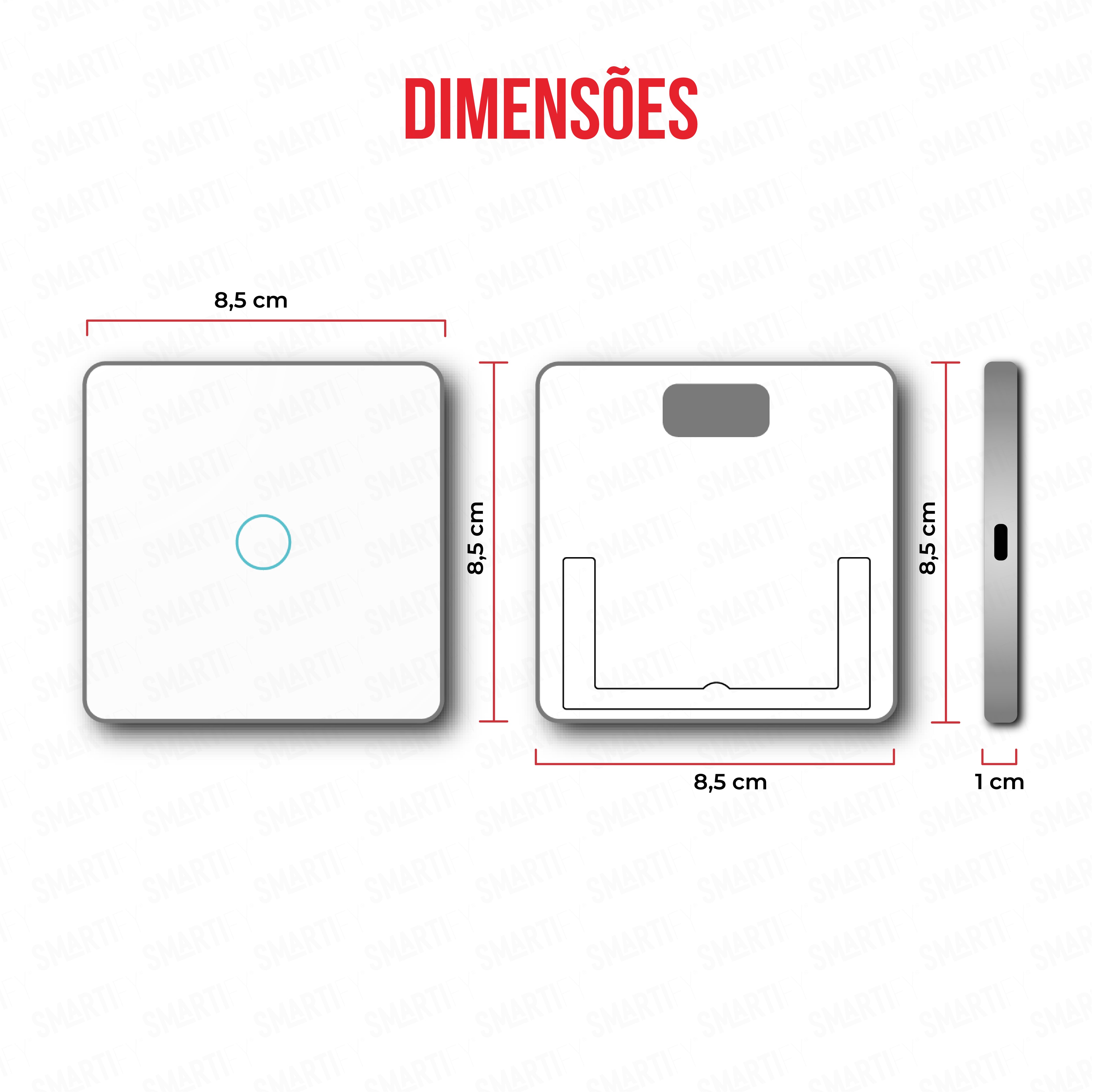 Smartify vPRO Comando de Cenários 1 Botão (3 Cenários) Zigbee Branco - SYPC01ZBBR、mySite、fannypackpong