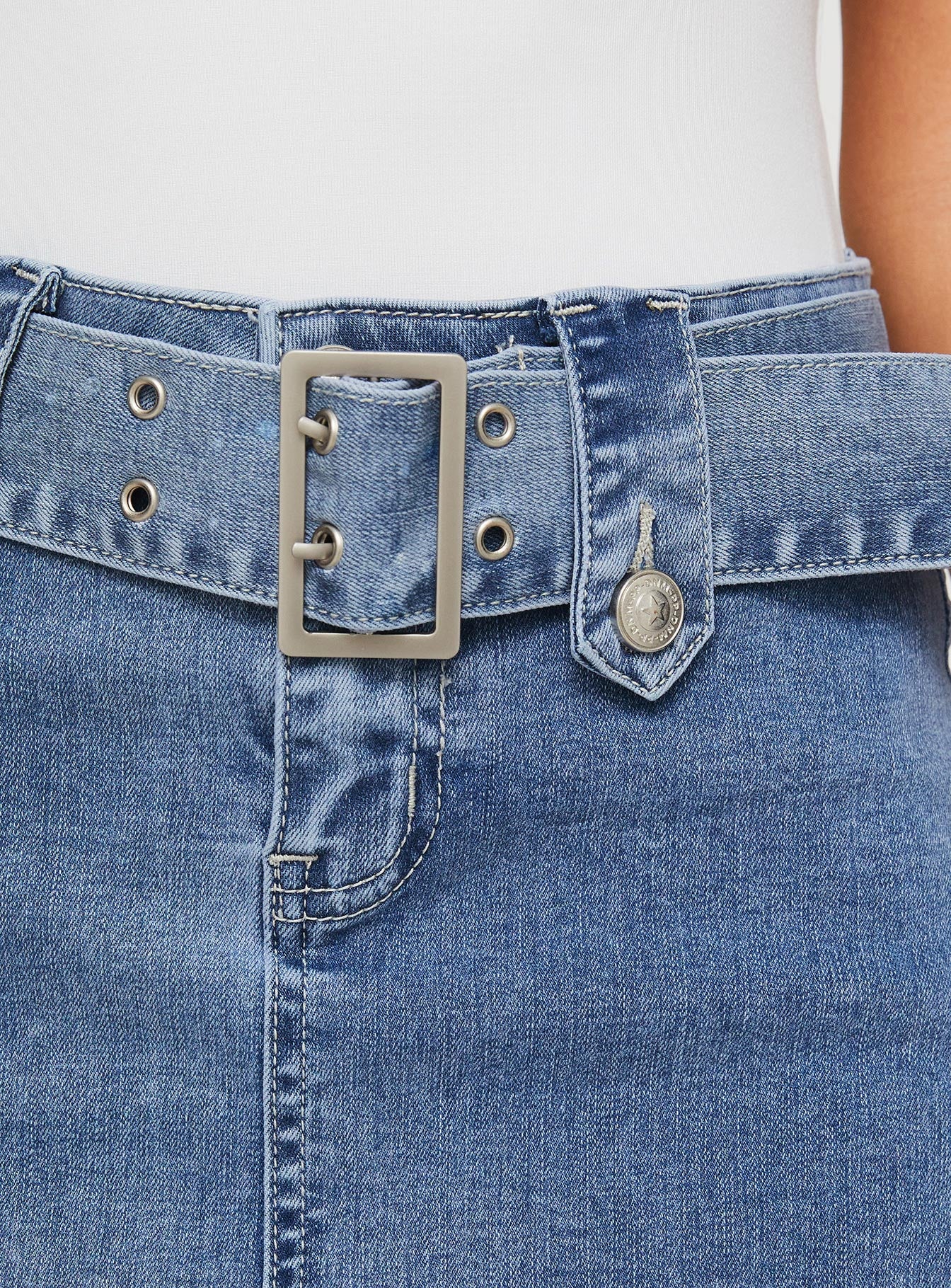 Domino Mini Skirt Mid Blue Denim、mySite、solidvoid