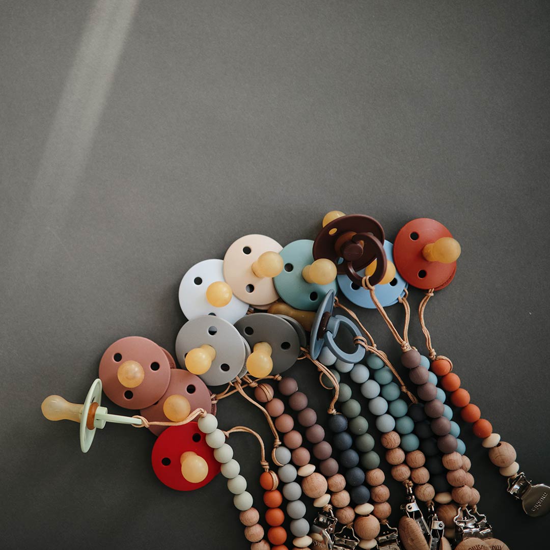  Mushie Halo Pacifier Clip - Muted Yellow、mySite、merchandisen