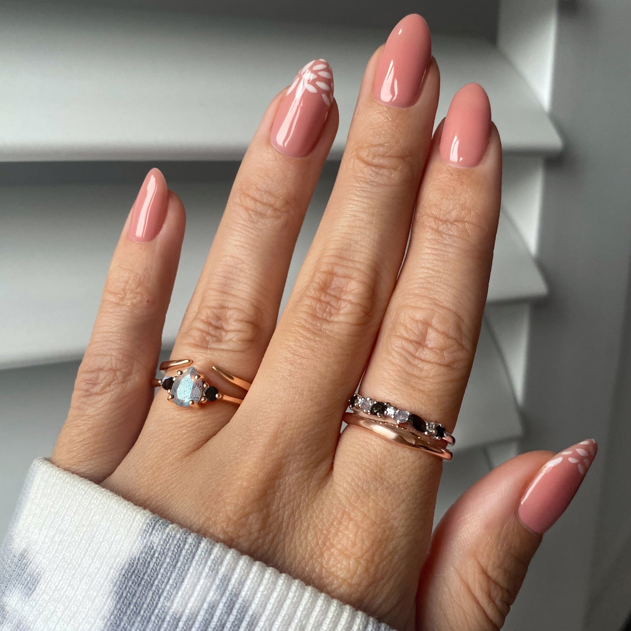 Black Obsidian Labradorite Ring - Lania、mySite、hinf8tx79