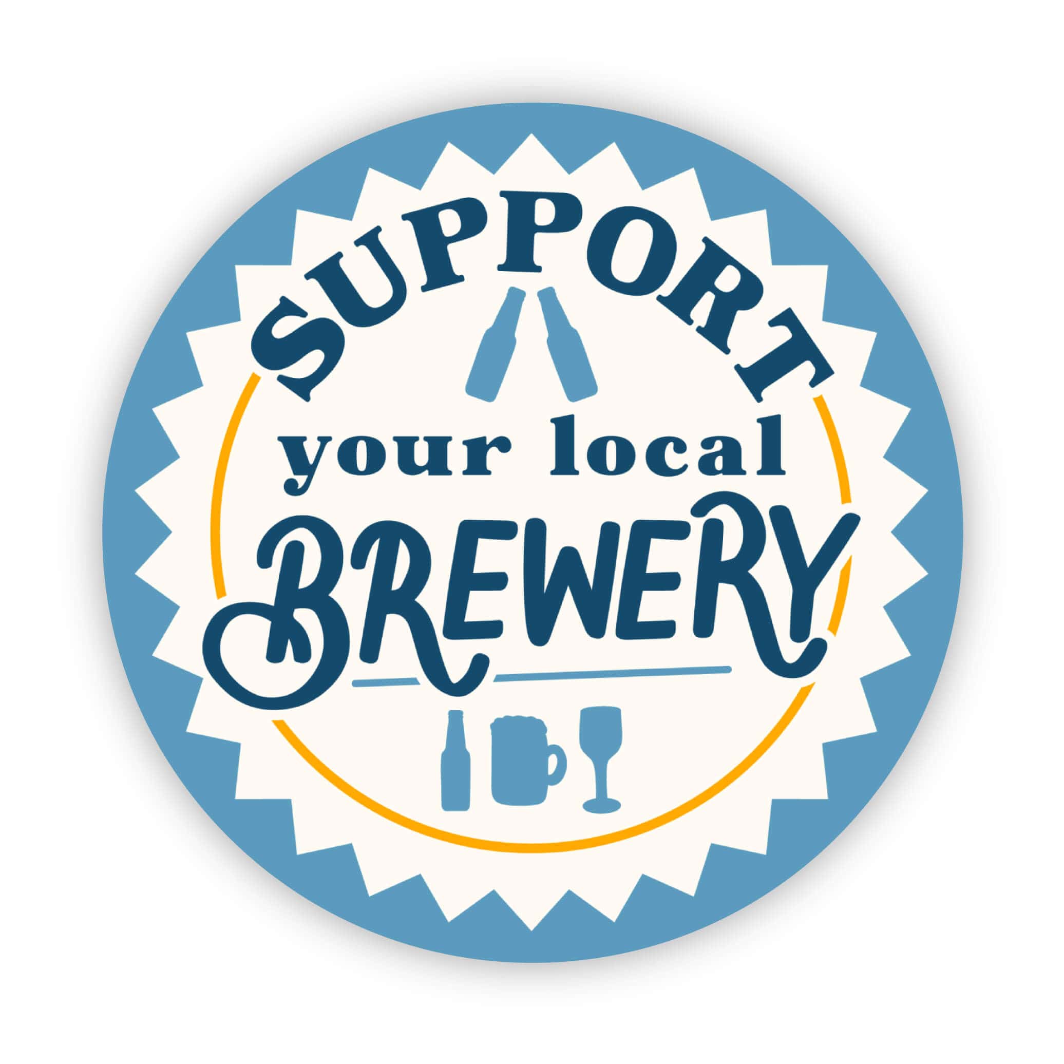  Support your local brewery sticker、mySite、ghnorth
