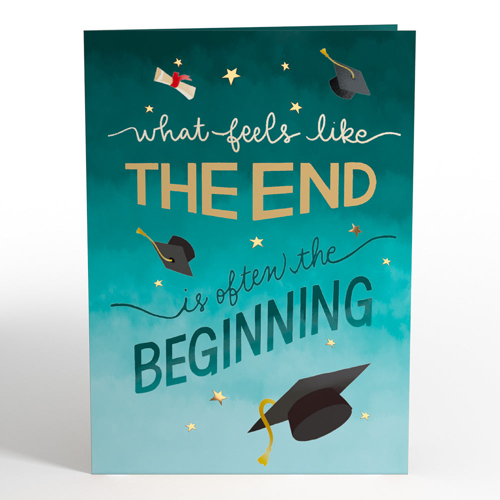 The End is the Beginning Graduation Pop-Up Card、mySite、solidvoid