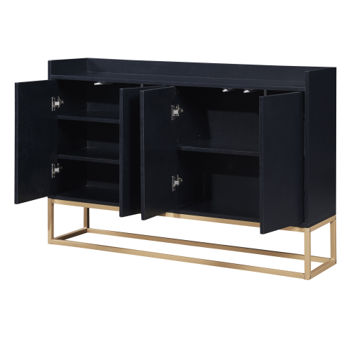 TREXM Modern Sideboard Elegant Buffet Cabinet with Large Storage Space for Dining Room, Entryway (Navy)、、casual