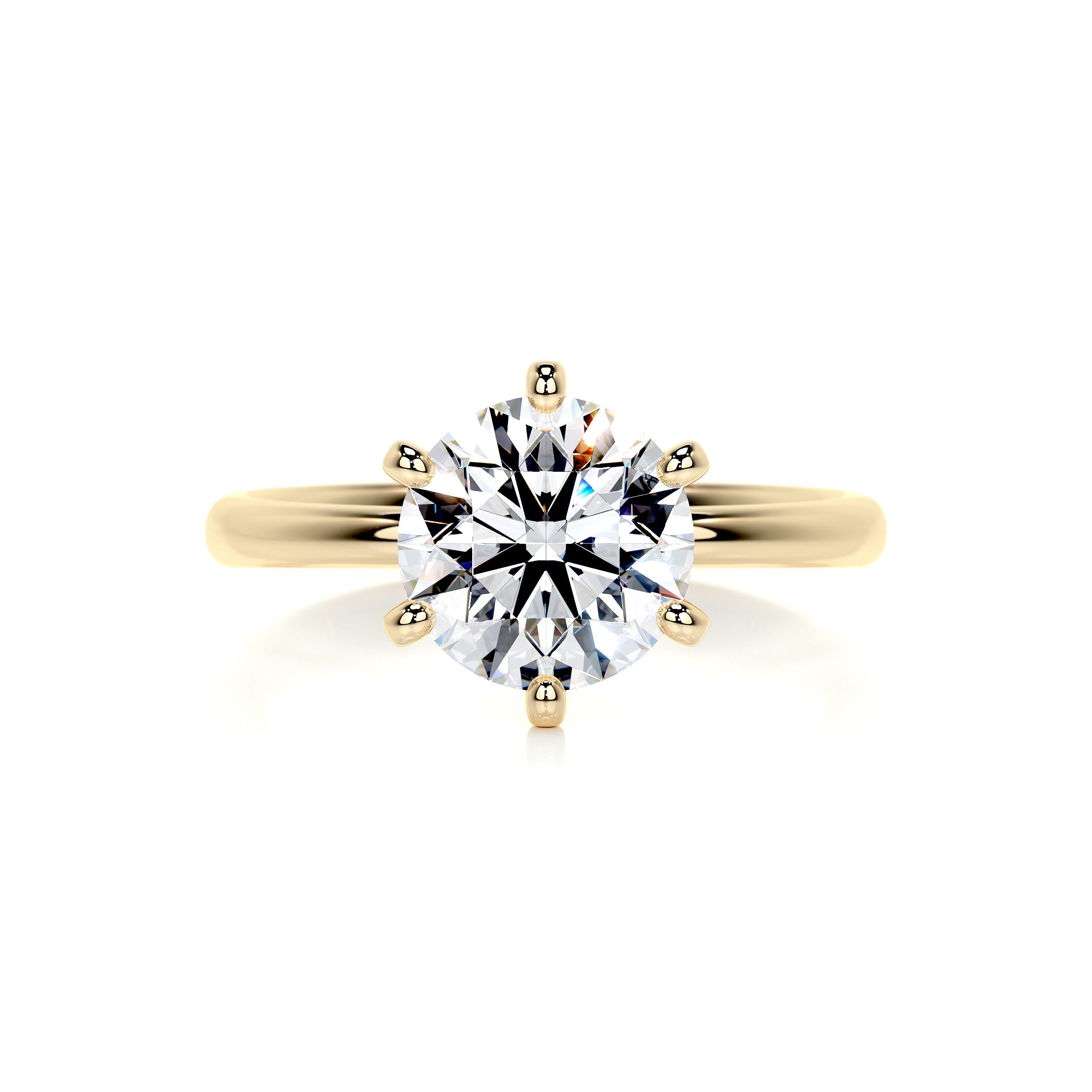 Samantha Diamond Engagement Ring - 18K Yellow Gold、mySite、hinf8tx79