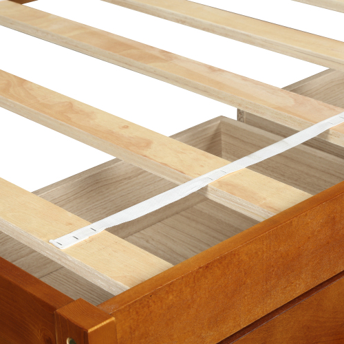 Orisfur. Twin Size Platform Storage Bed with 3 Drawers、、casual