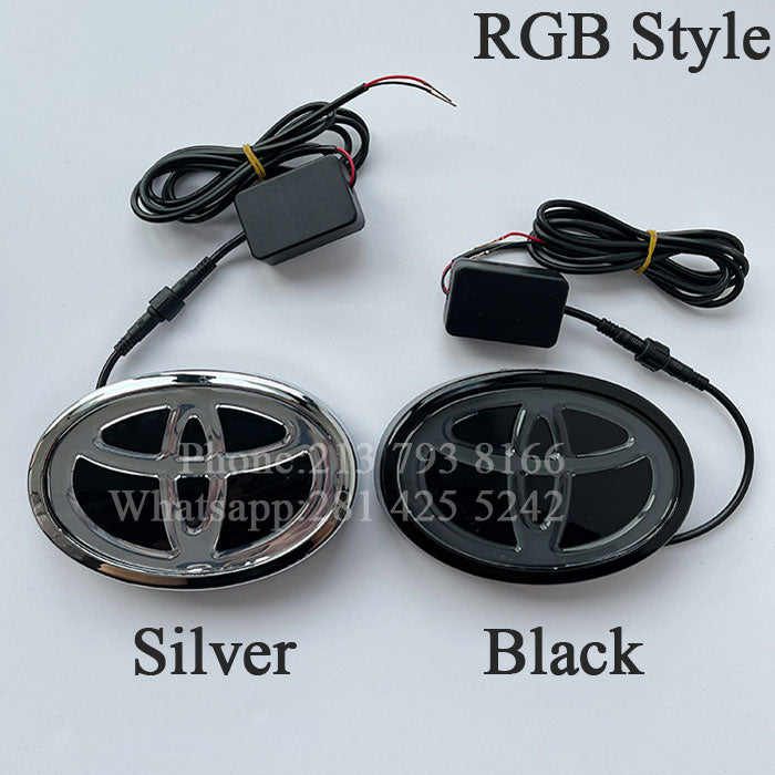 2nd Gene Dynamic Toyota Light up Emblem (151*103mm) White Led Light or RGB Style、mySite、nflplayoffbracketp